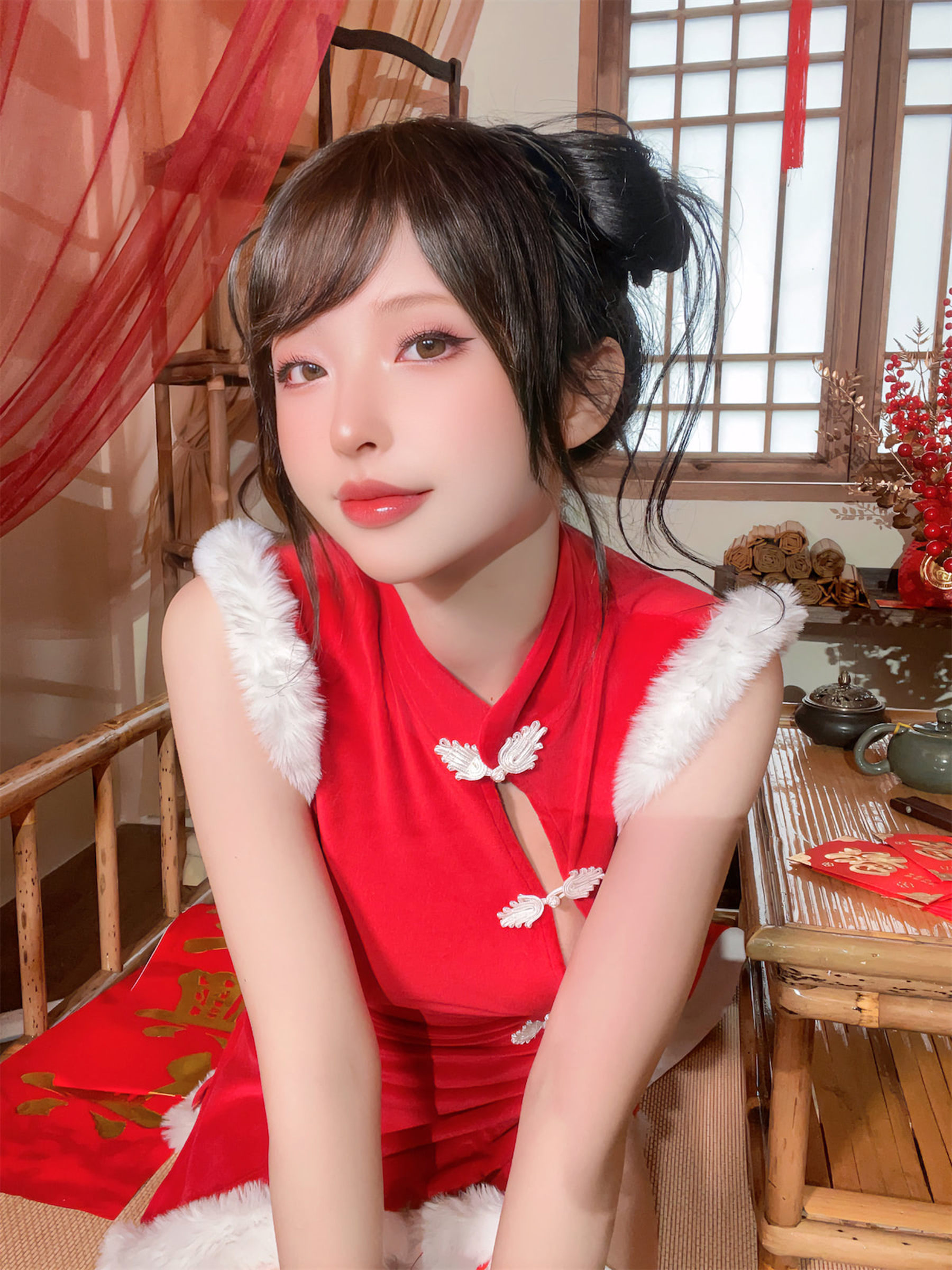 尤物清水由乃 - 2023新年旗袍