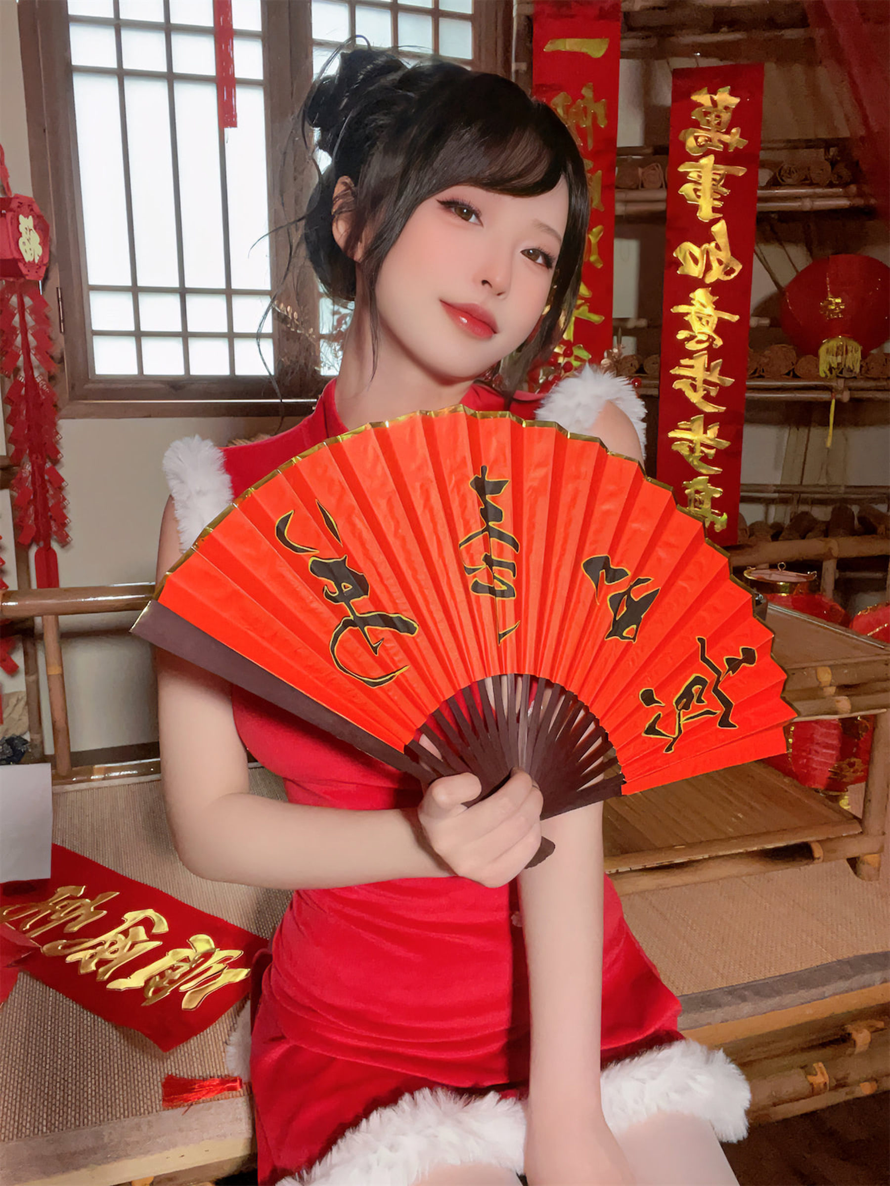 尤物清水由乃 - 2023新年旗袍