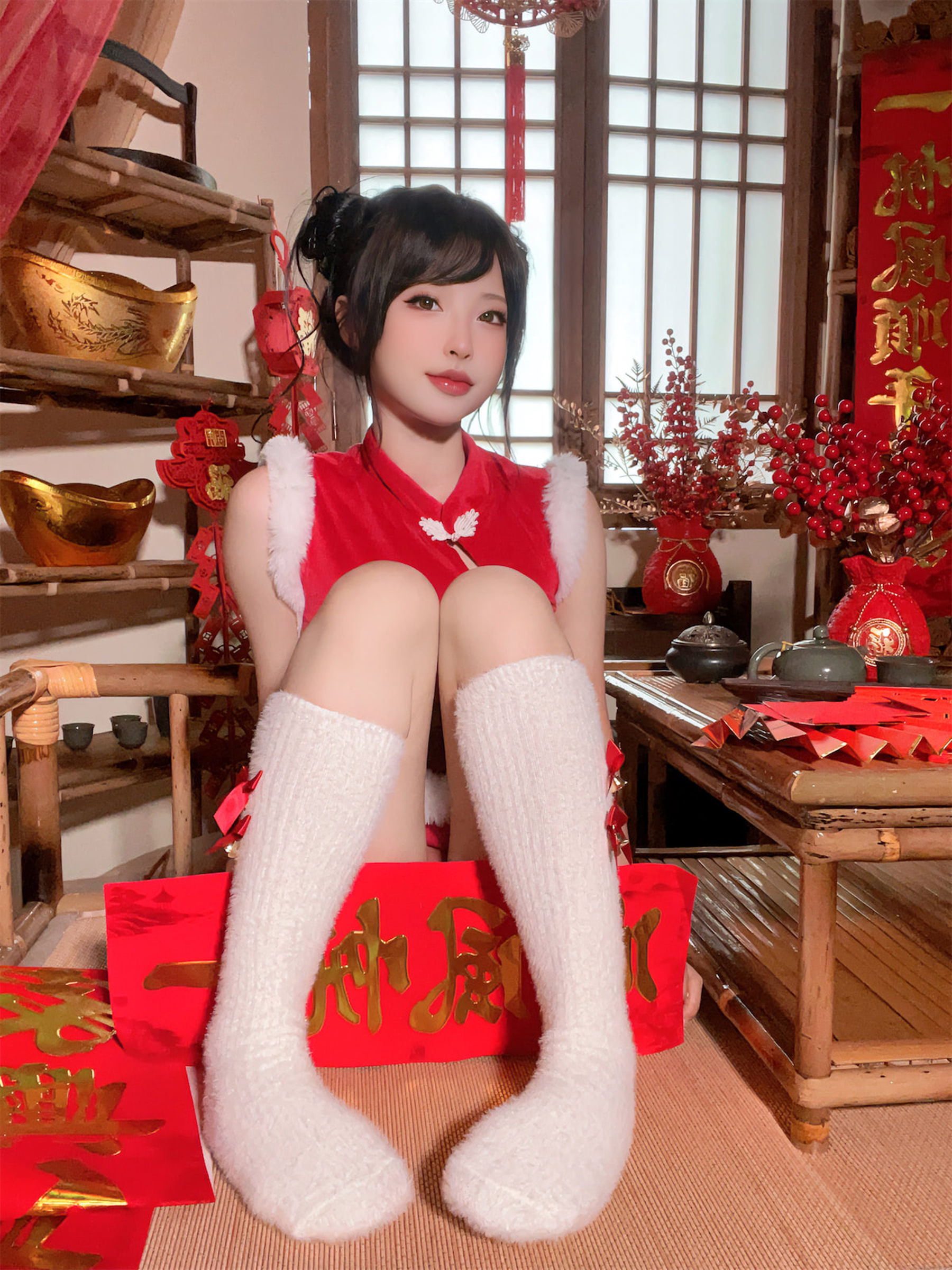 尤物清水由乃 - 2023新年旗袍