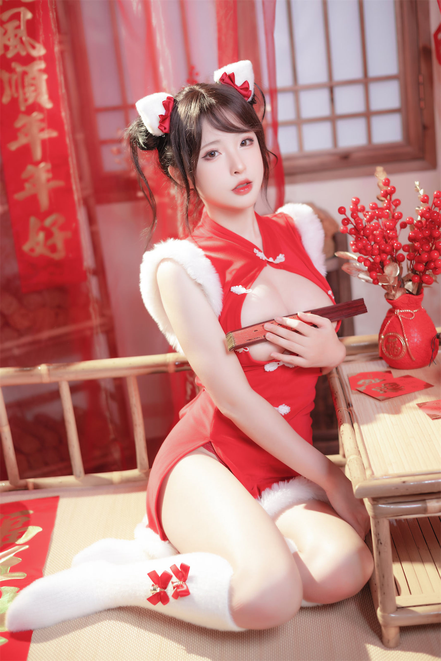 尤物清水由乃 - 2023新年旗袍