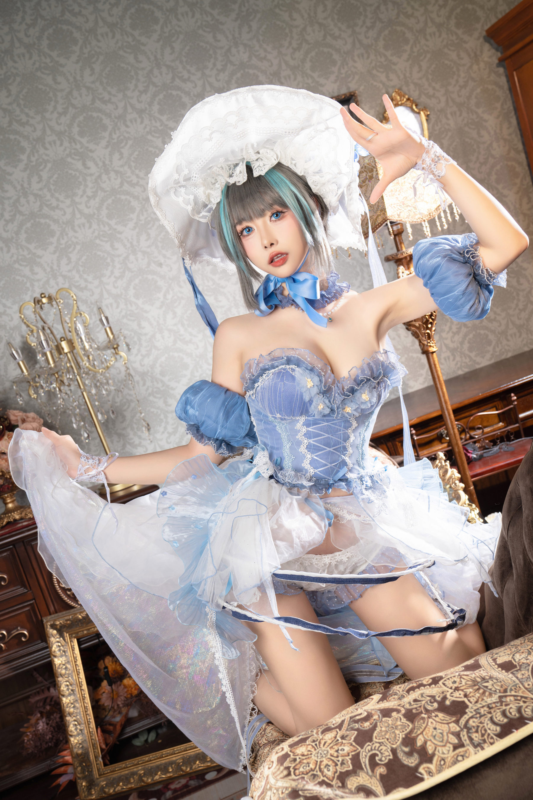 微博妹子Momoko葵葵 - 柴郡礼服