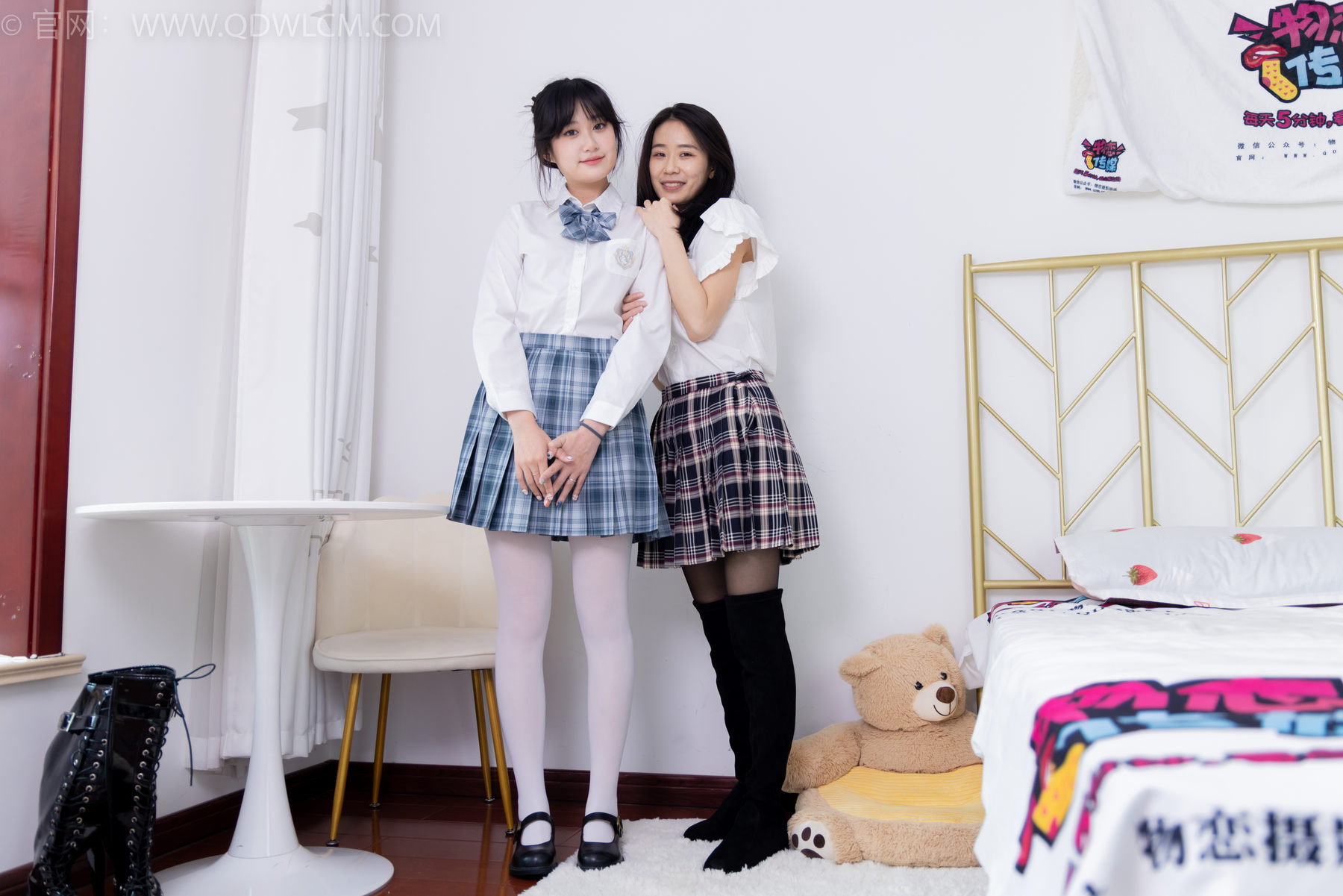 物恋传媒 No.1582 菜菜&小敏-学院姐妹花