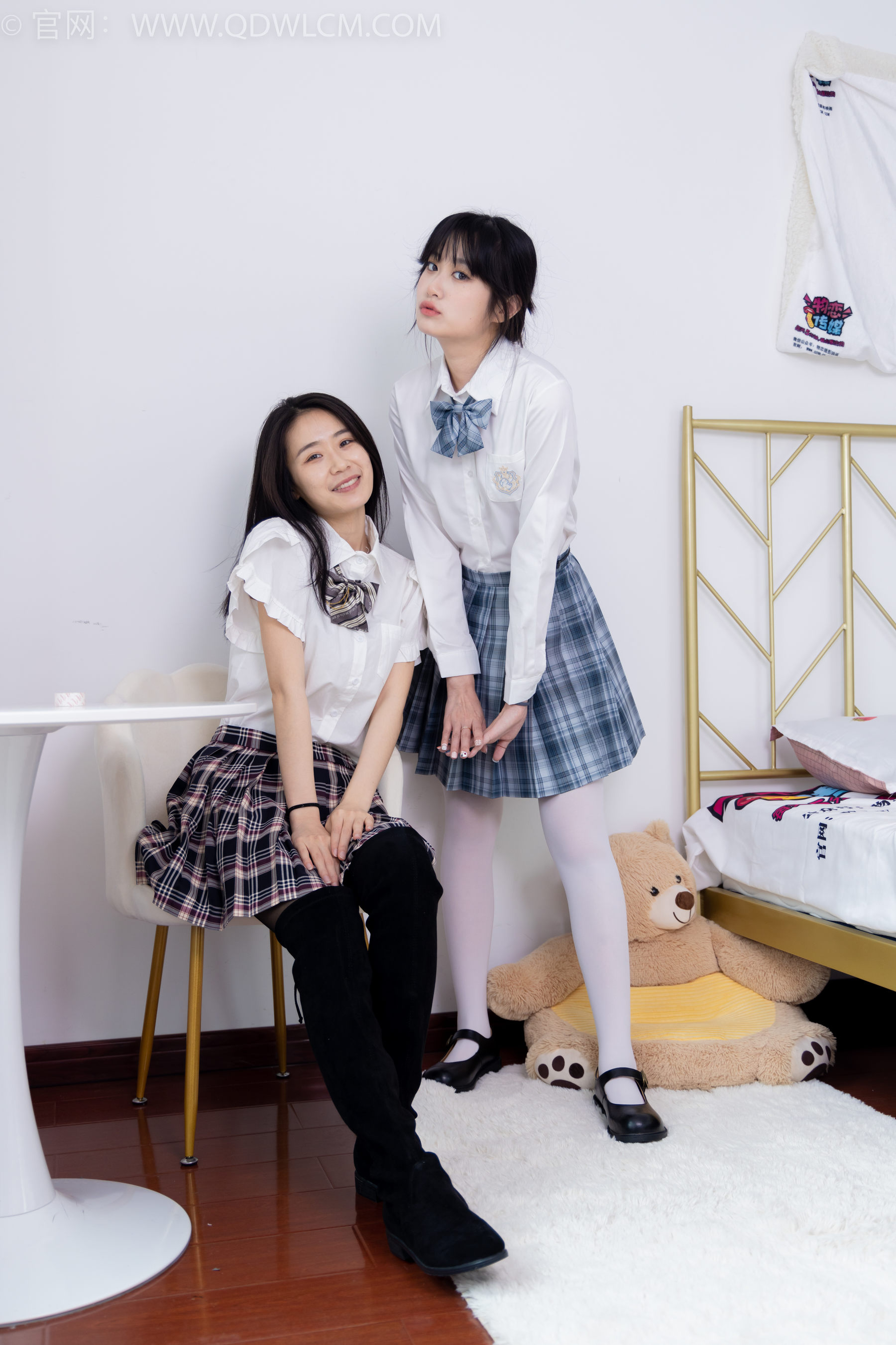 物恋传媒 No.1582 菜菜&小敏-学院姐妹花