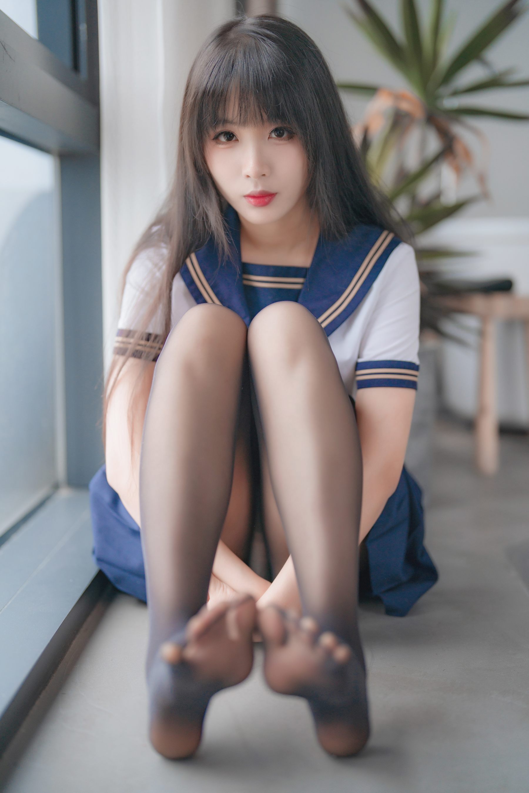 轩萧学姐 - 五月舰长 黑丝JK内衣