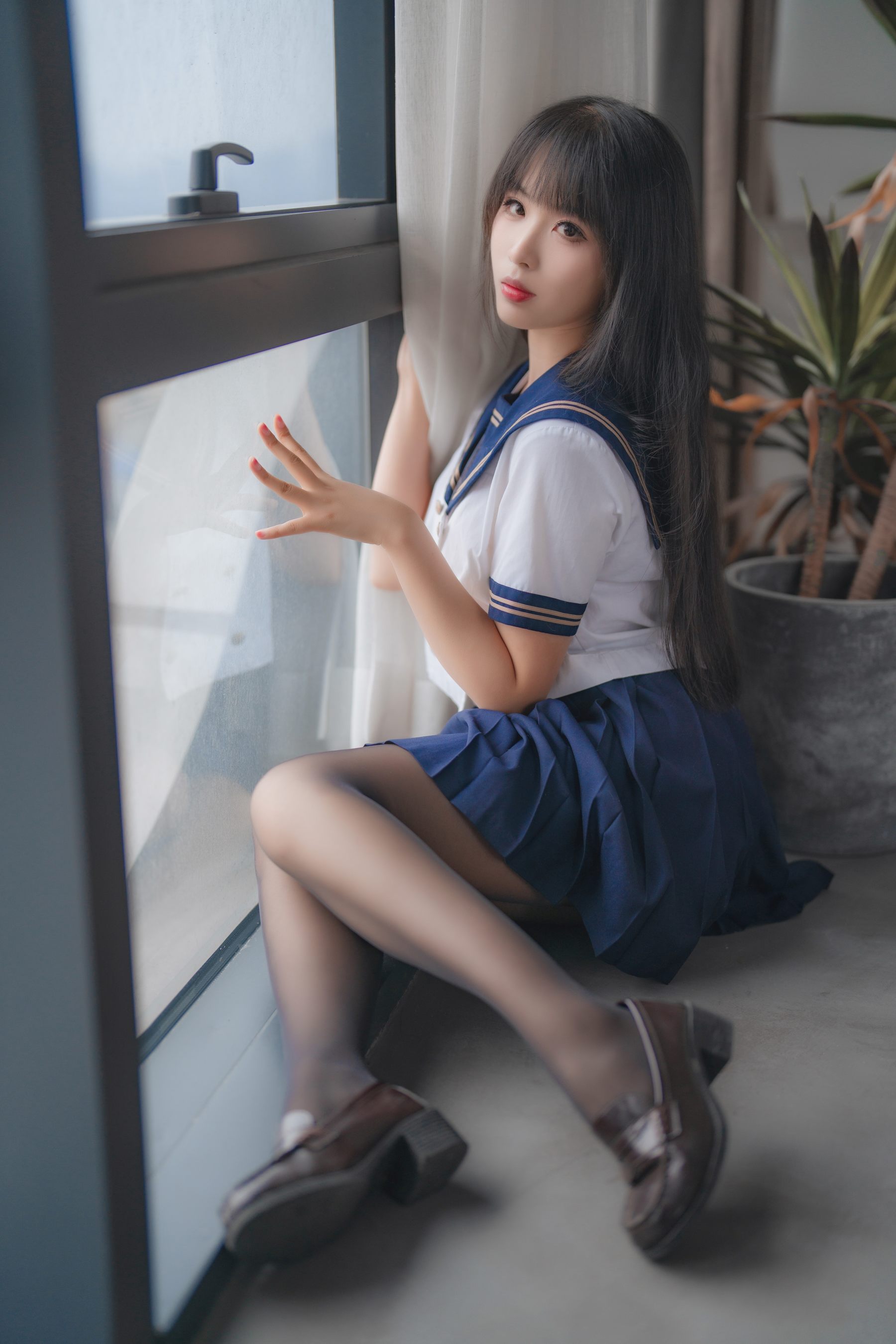 轩萧学姐 - 五月舰长 黑丝JK内衣