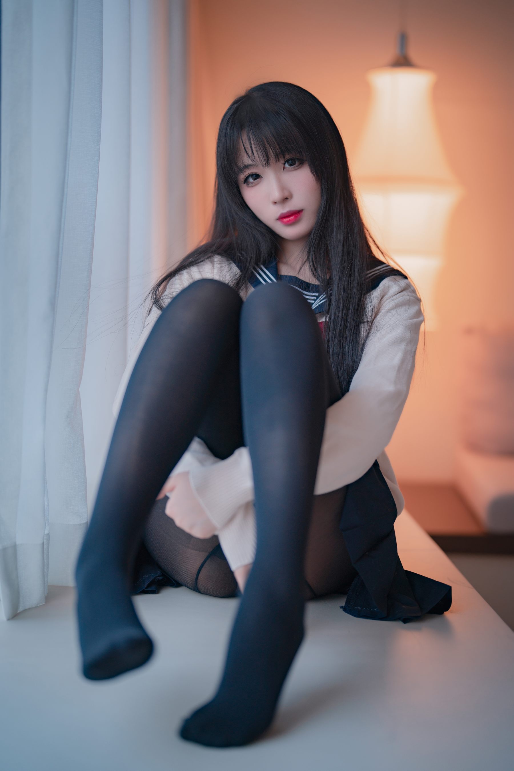 轩萧学姐 - 黑丝JK 2.0