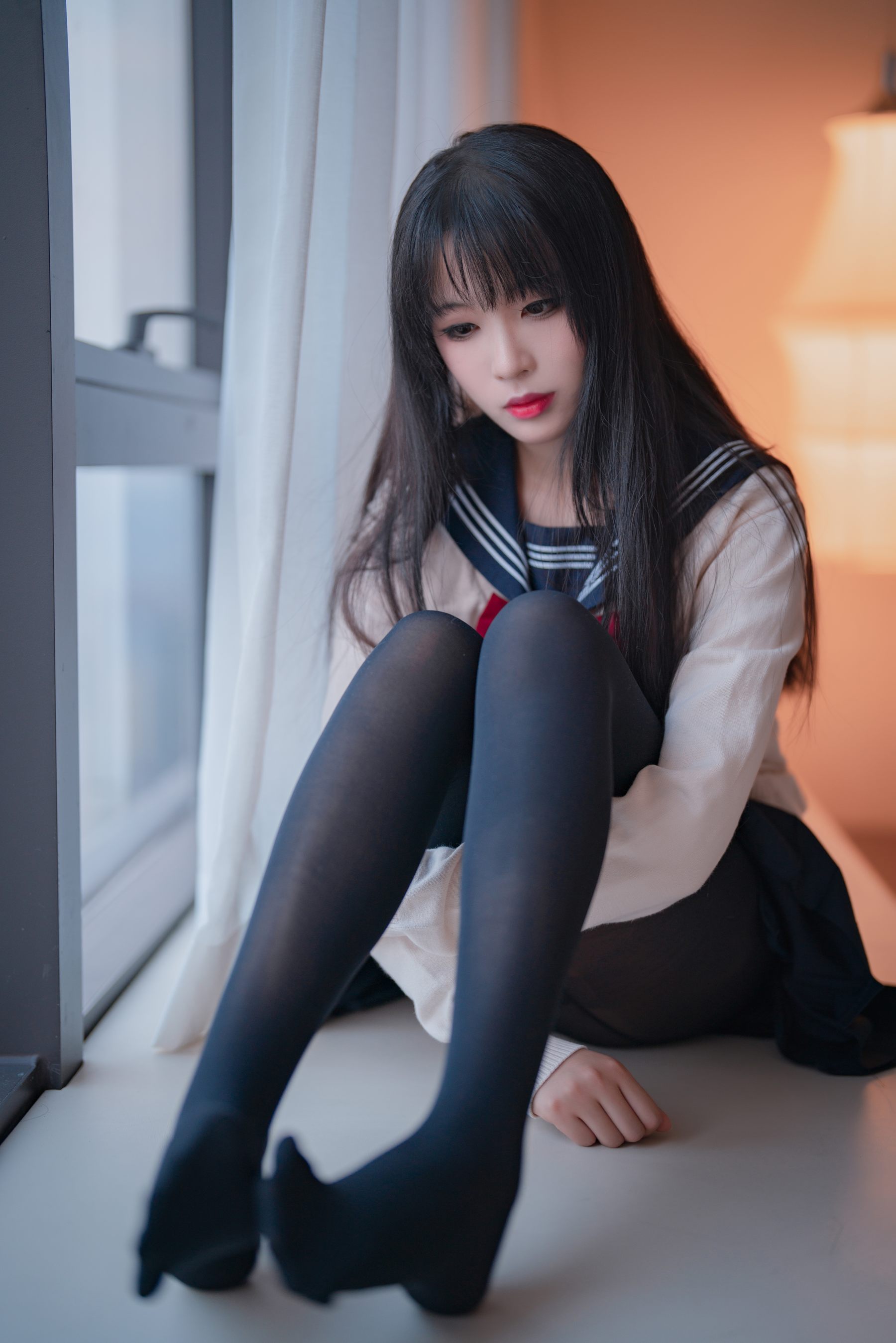 轩萧学姐 - 黑丝JK 2.0