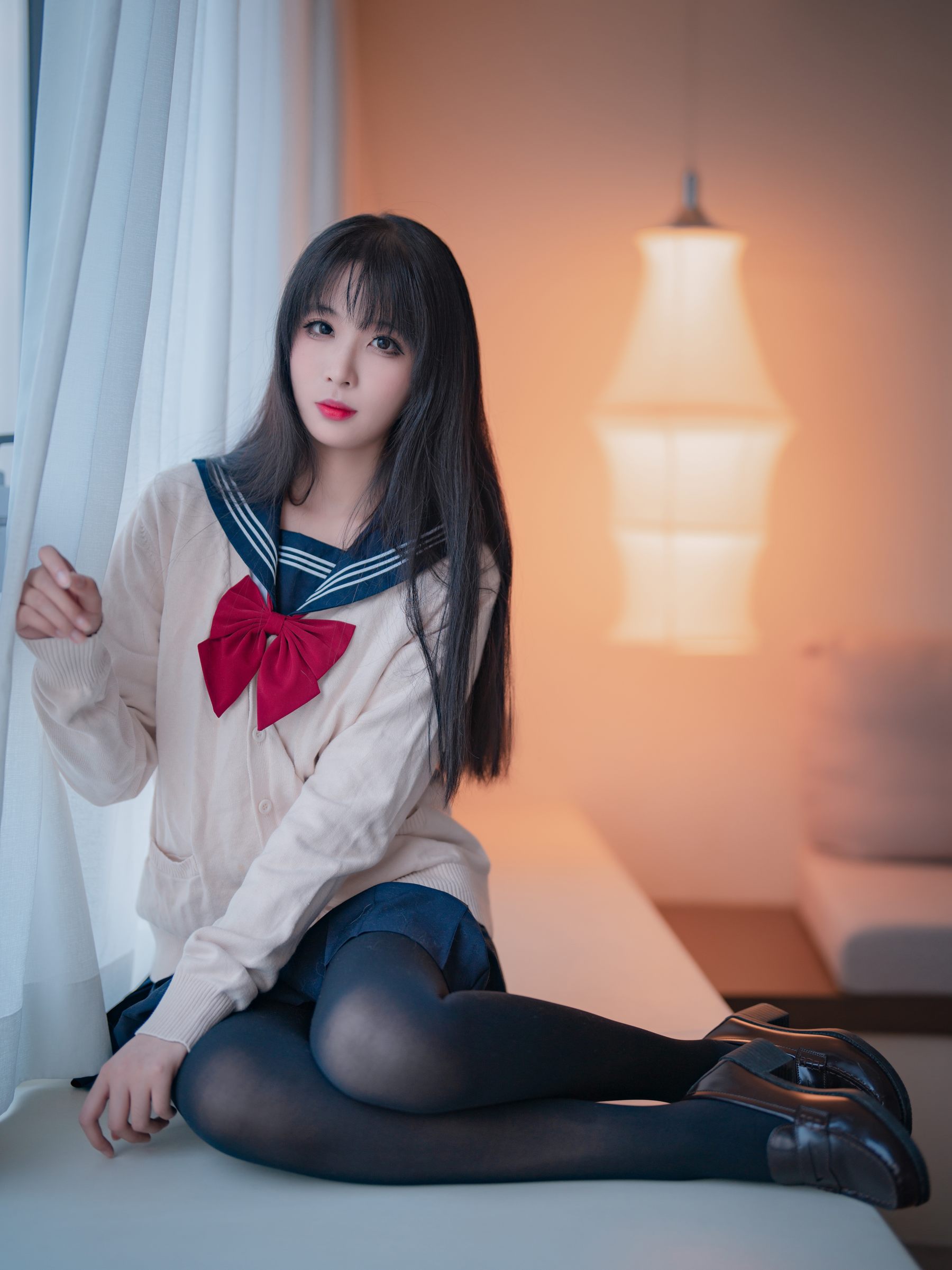 轩萧学姐 - 黑丝JK 2.0