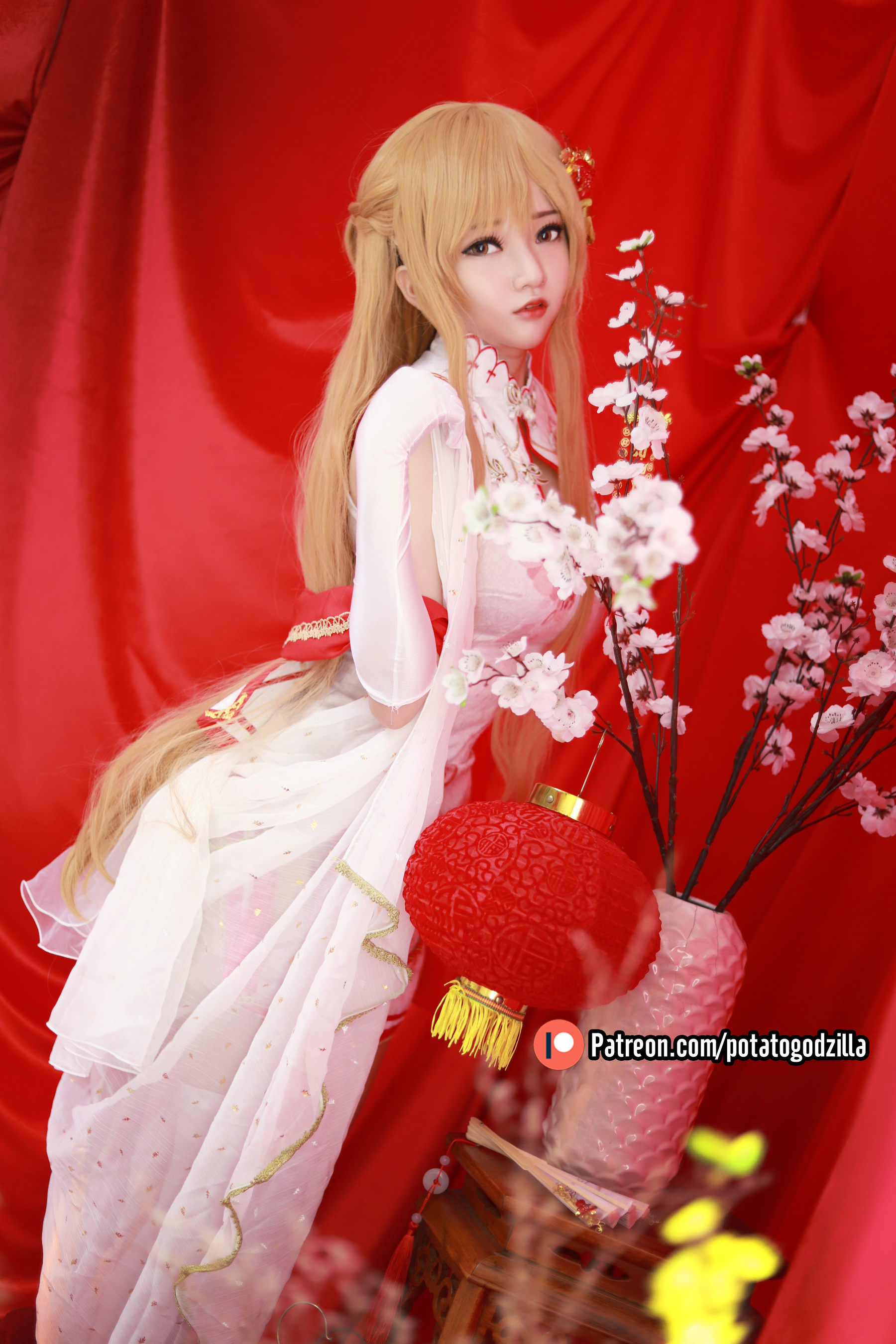 Coser小姐姐Potato Godzilla - Asuna Yuuki Qipao