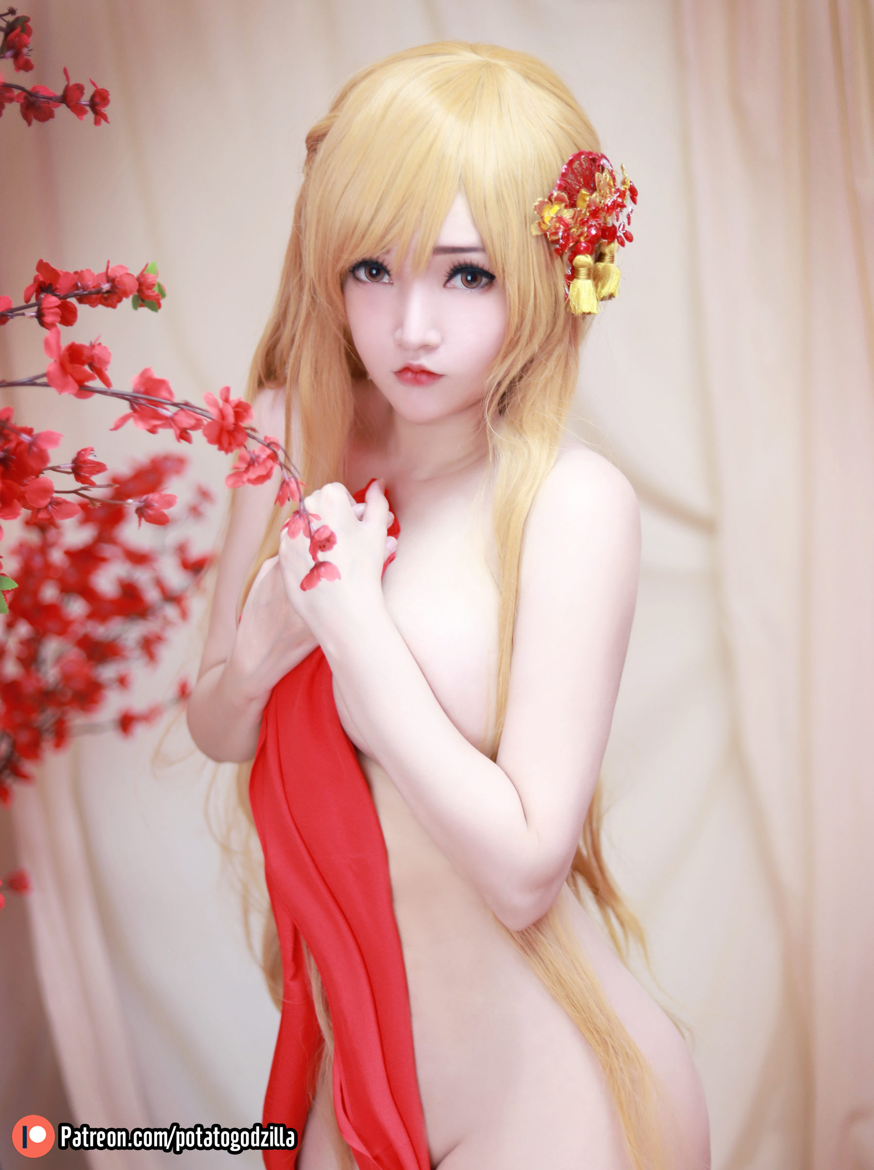 Coser小姐姐Potato Godzilla - Asuna Yuuki Qipao
