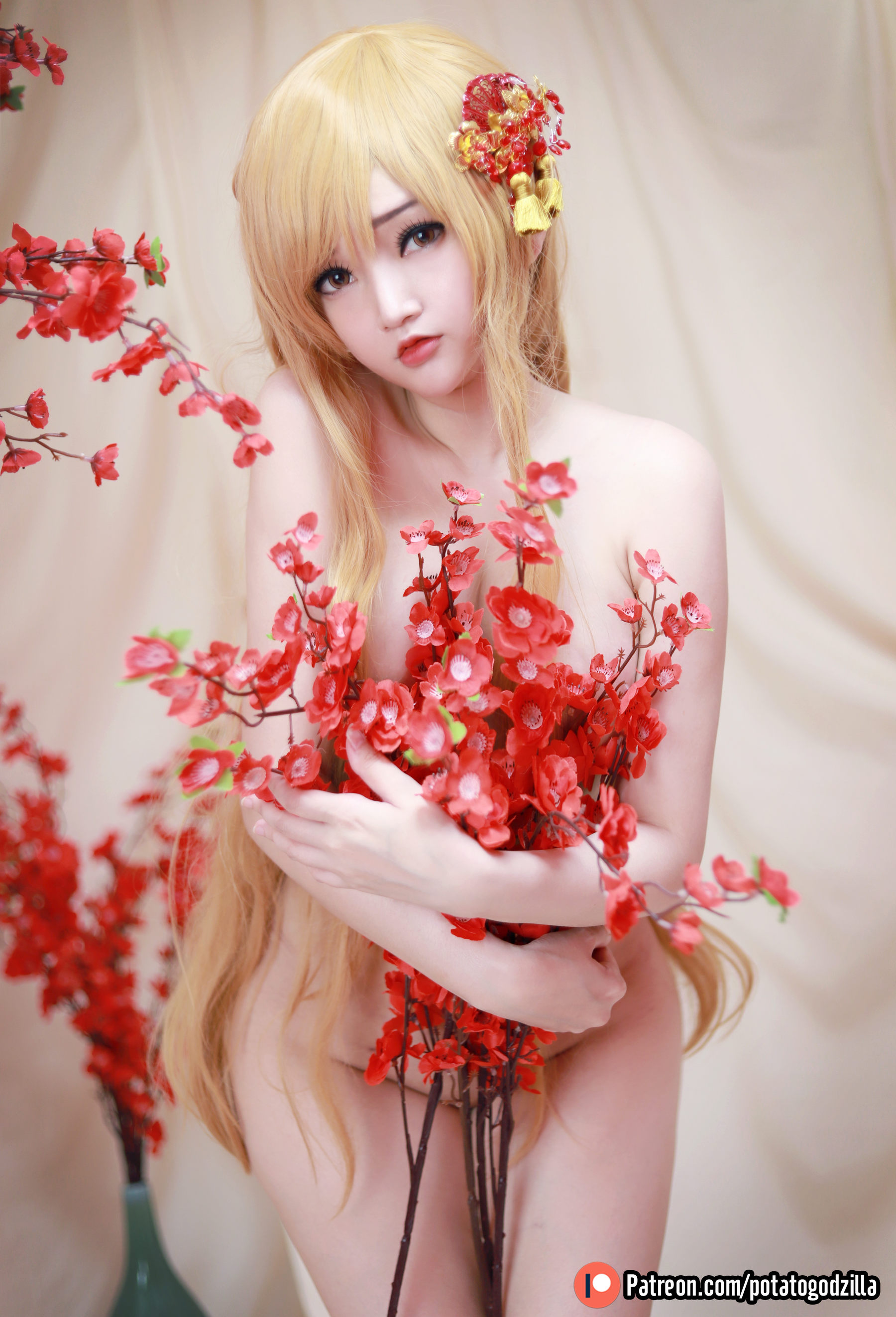 Coser小姐姐Potato Godzilla - Asuna Yuuki Qipao