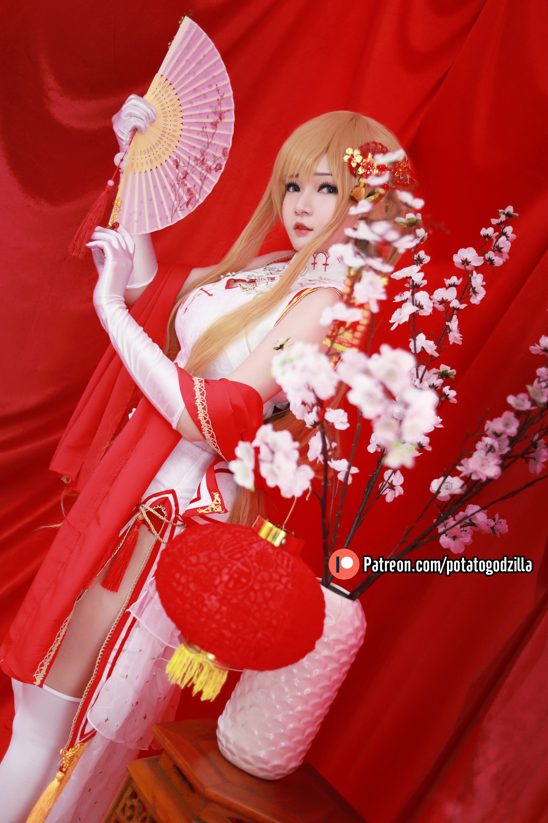 Coser小姐姐Potato Godzilla - Asuna Yuuki Qipao