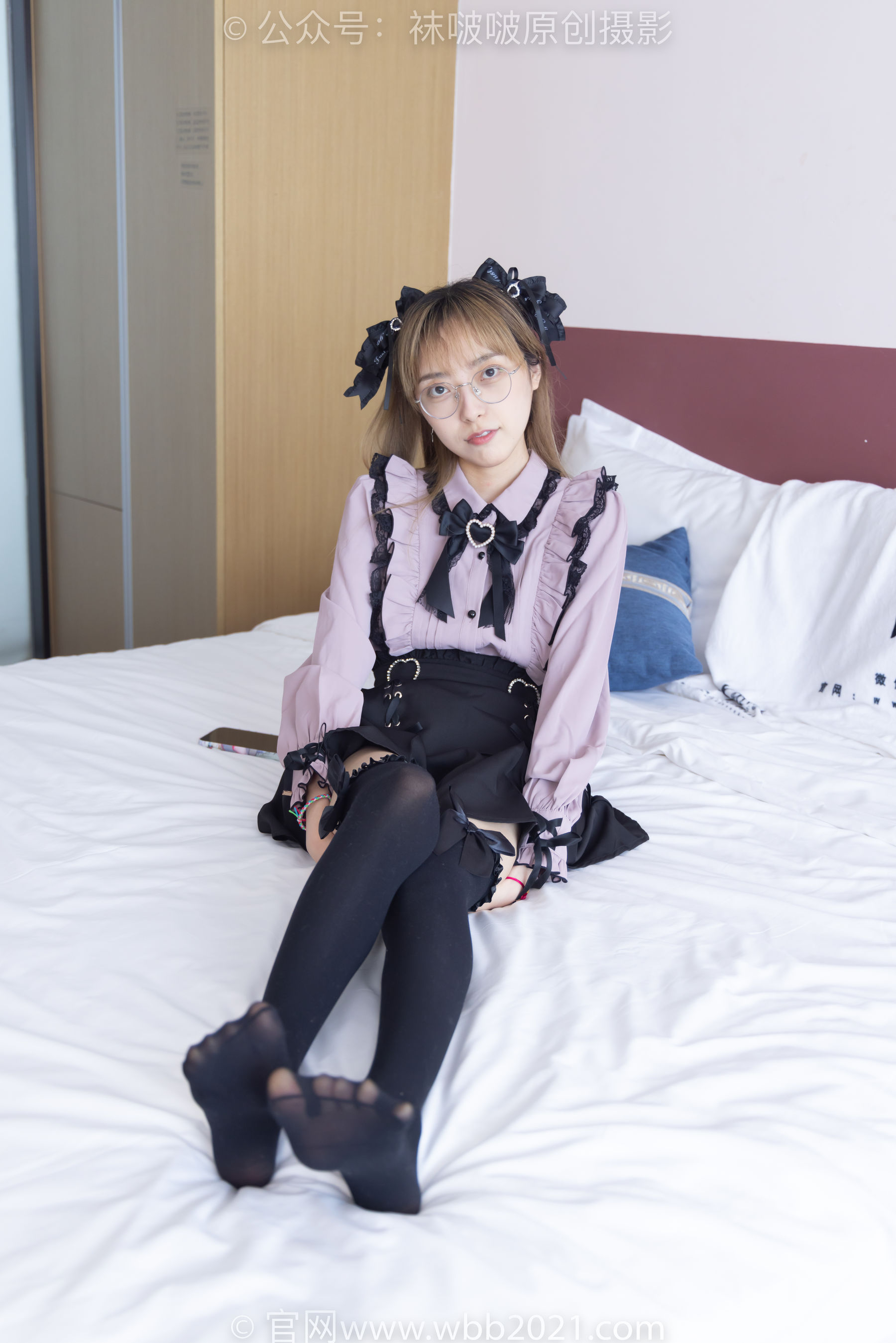 BoBoSocks袜啵啵 No.247 稚予 -皮鞋、黑丝大腿袜、地雷系女友