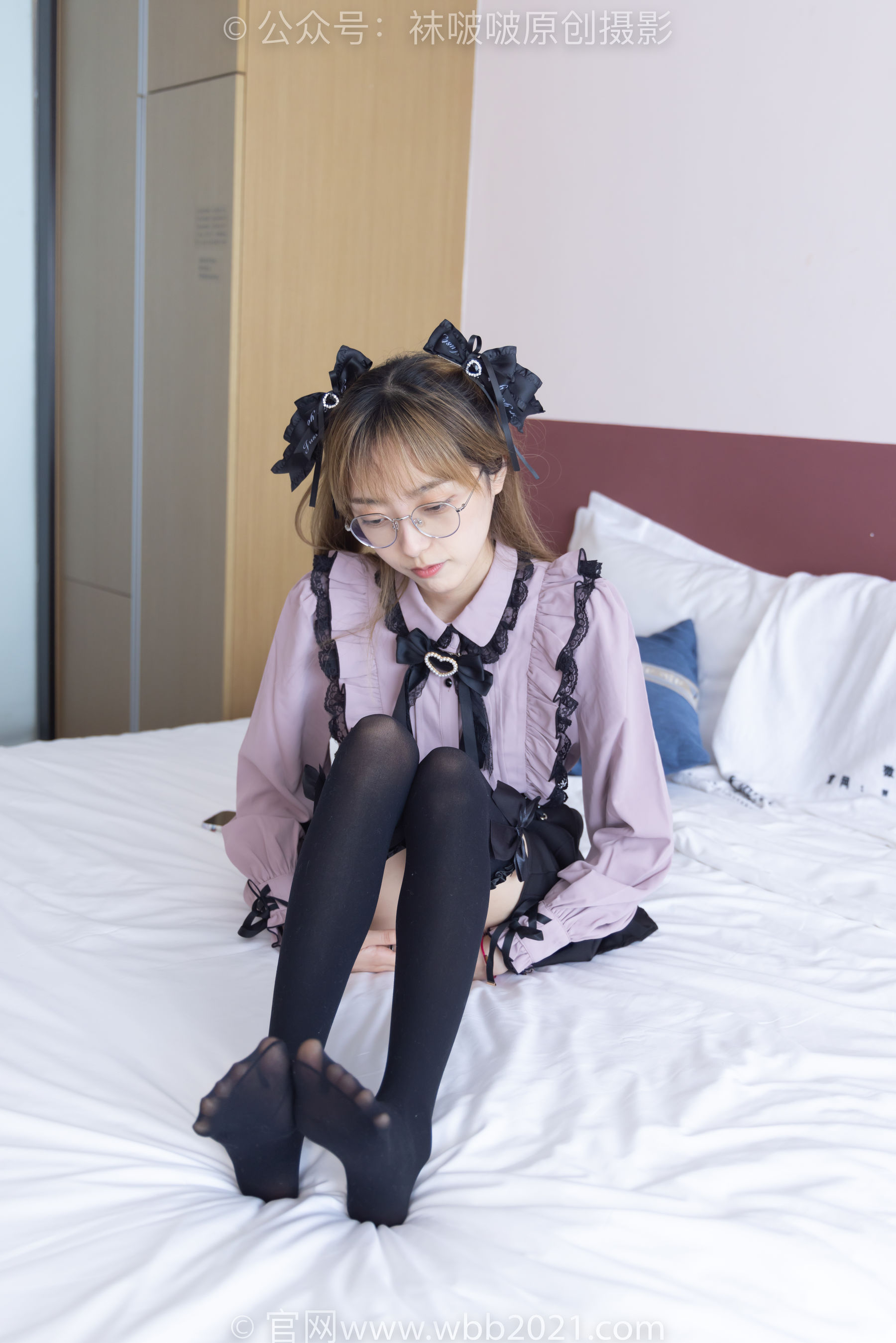 BoBoSocks袜啵啵 No.247 稚予 -皮鞋、黑丝大腿袜、地雷系女友