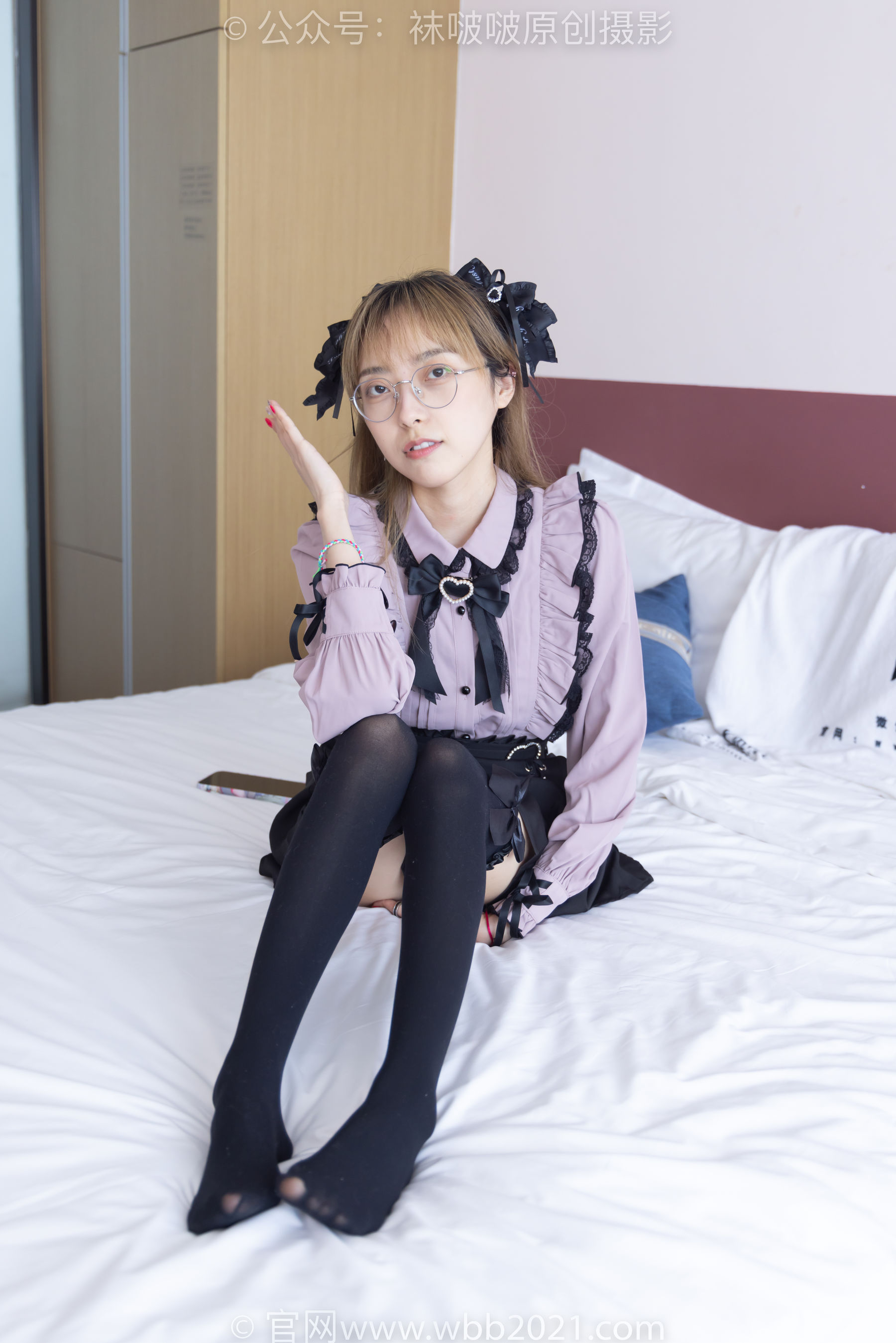 BoBoSocks袜啵啵 No.247 稚予 -皮鞋、黑丝大腿袜、地雷系女友