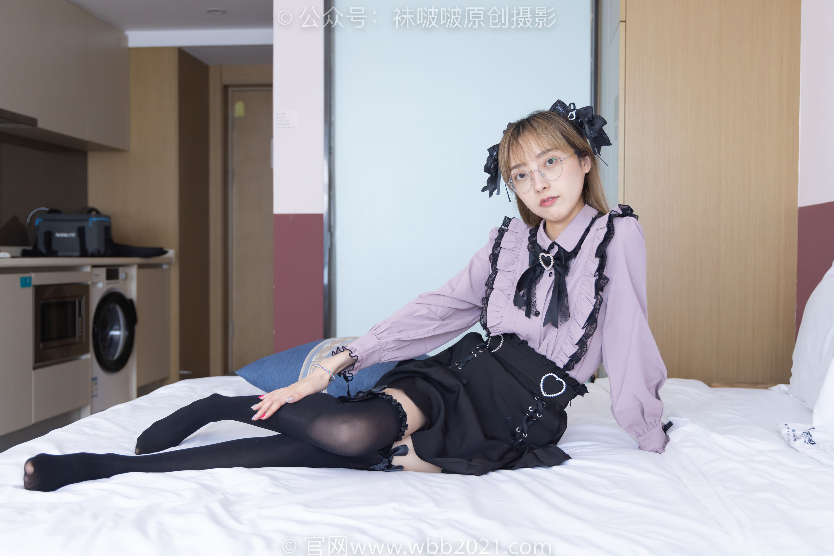 BoBoSocks袜啵啵 No.247 稚予 -皮鞋、黑丝大腿袜、地雷系女友