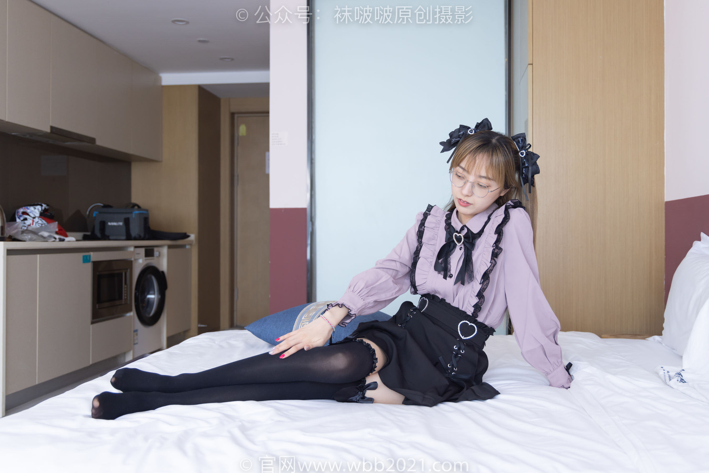 BoBoSocks袜啵啵 No.247 稚予 -皮鞋、黑丝大腿袜、地雷系女友