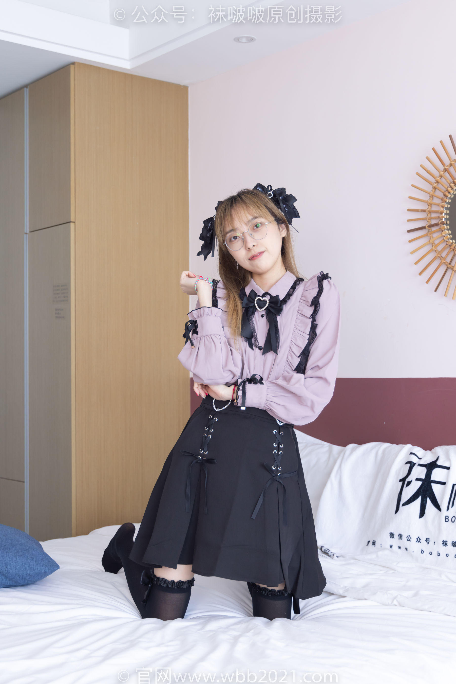 BoBoSocks袜啵啵 No.247 稚予 -皮鞋、黑丝大腿袜、地雷系女友