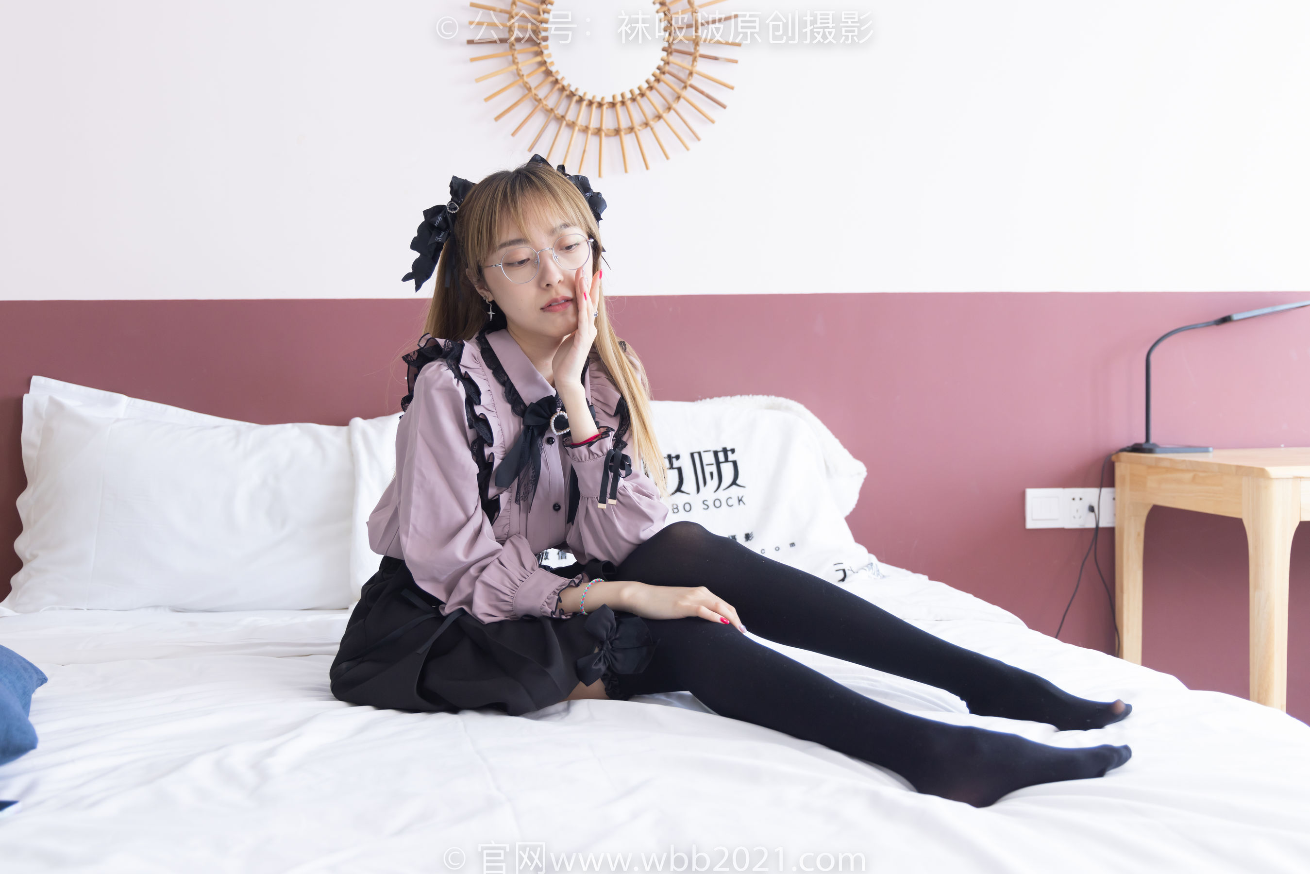 BoBoSocks袜啵啵 No.247 稚予 -皮鞋、黑丝大腿袜、地雷系女友