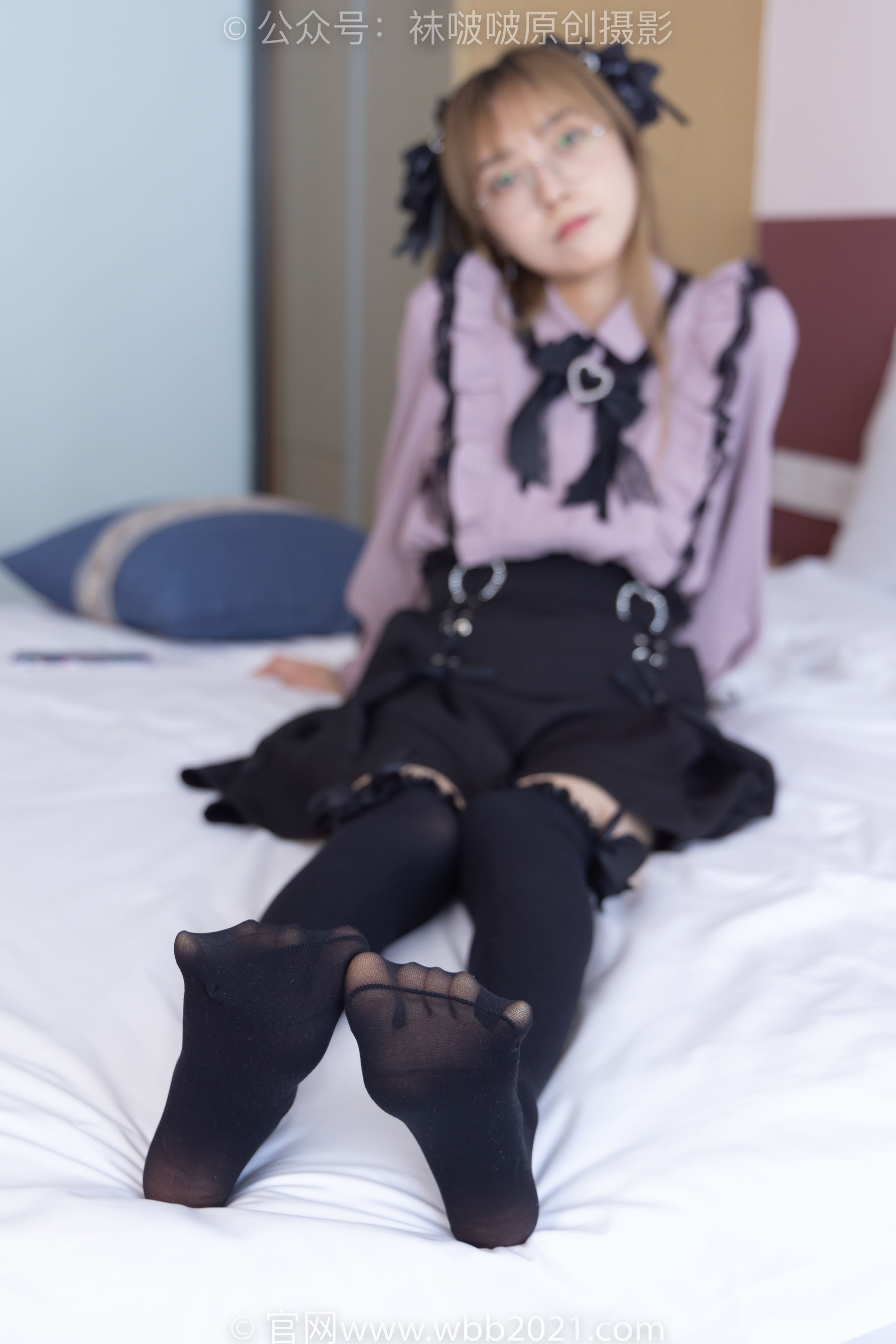 BoBoSocks袜啵啵 No.247 稚予 -皮鞋、黑丝大腿袜、地雷系女友
