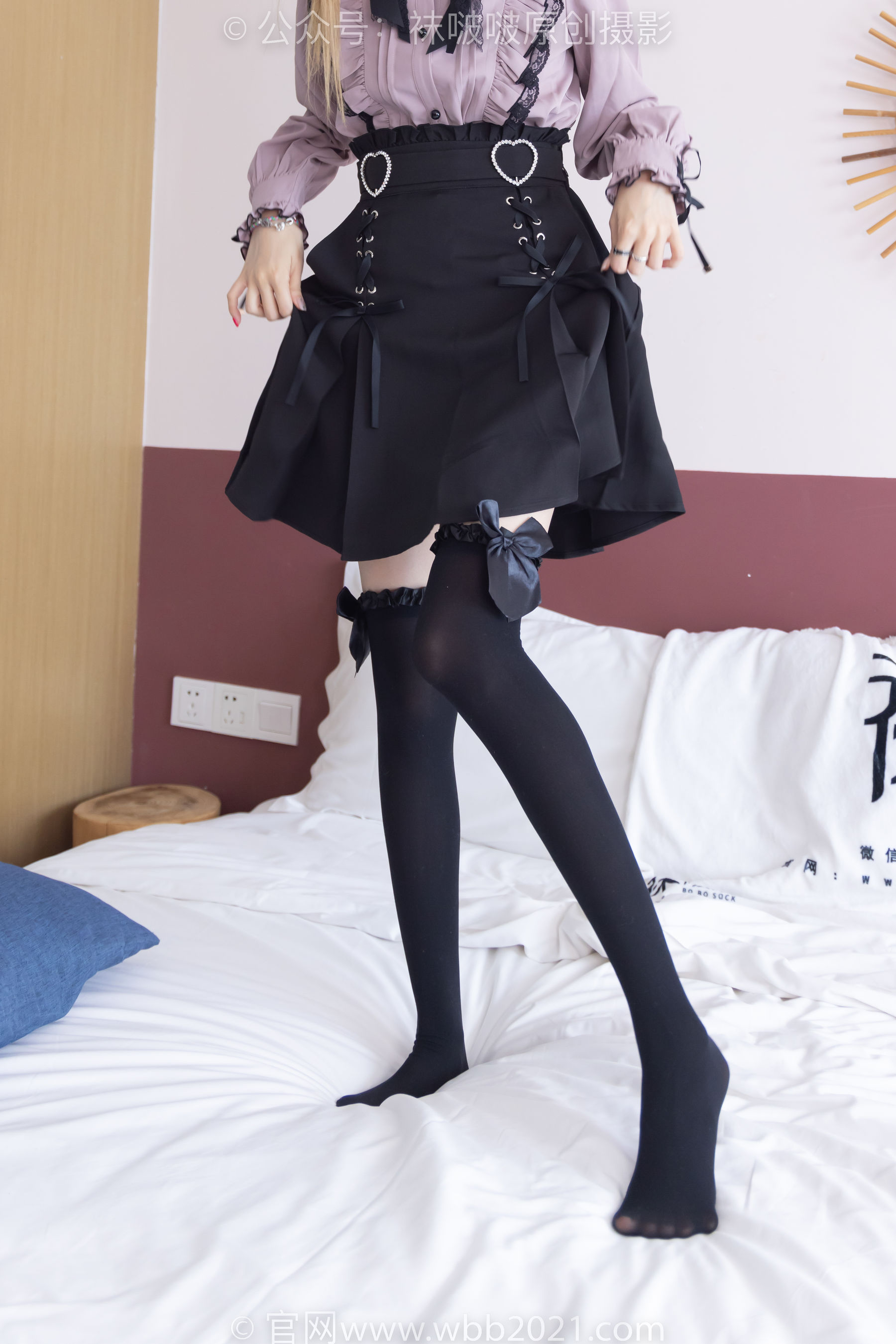 BoBoSocks袜啵啵 No.247 稚予 -皮鞋、黑丝大腿袜、地雷系女友