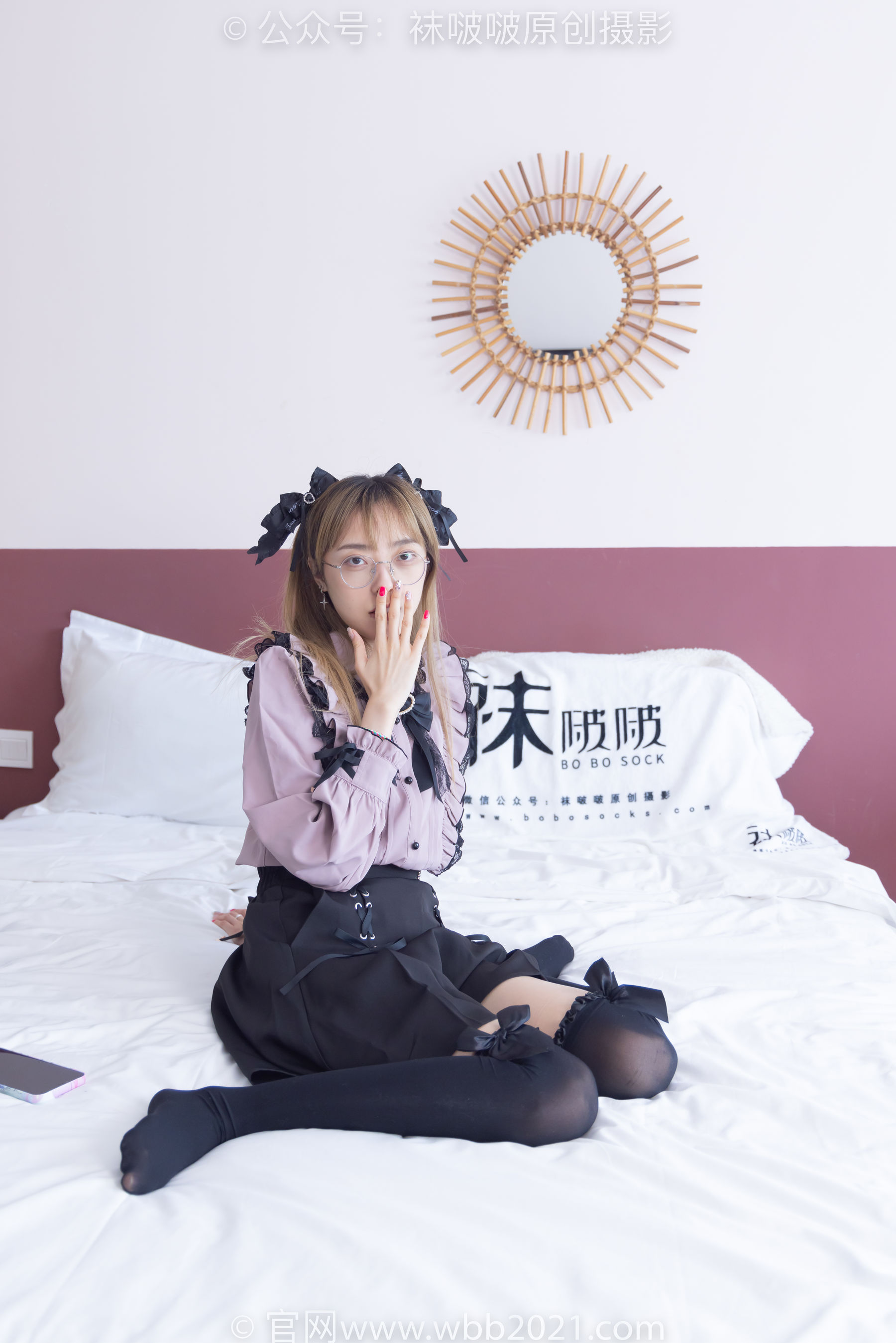 BoBoSocks袜啵啵 No.247 稚予 -皮鞋、黑丝大腿袜、地雷系女友