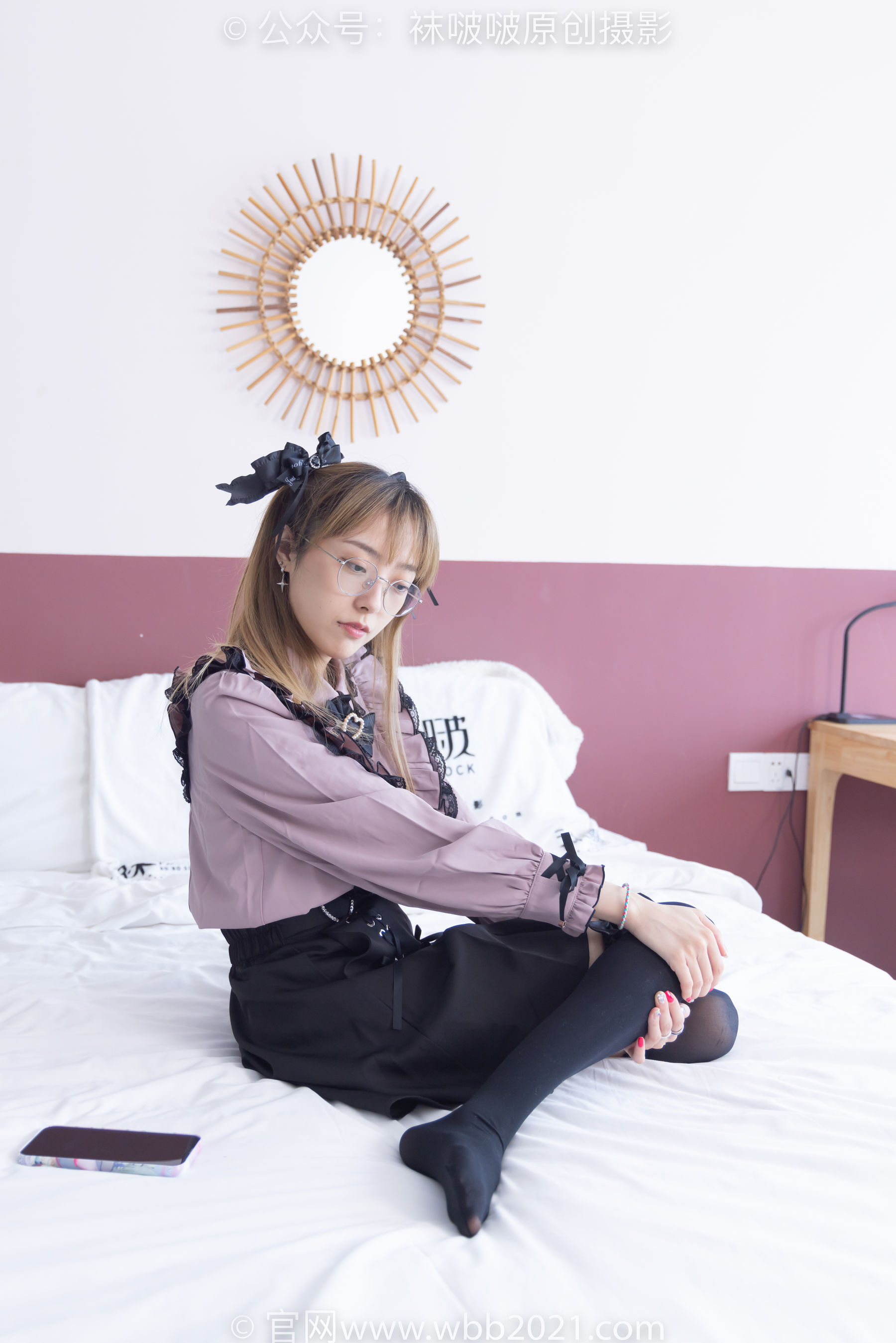 BoBoSocks袜啵啵 No.247 稚予 -皮鞋、黑丝大腿袜、地雷系女友