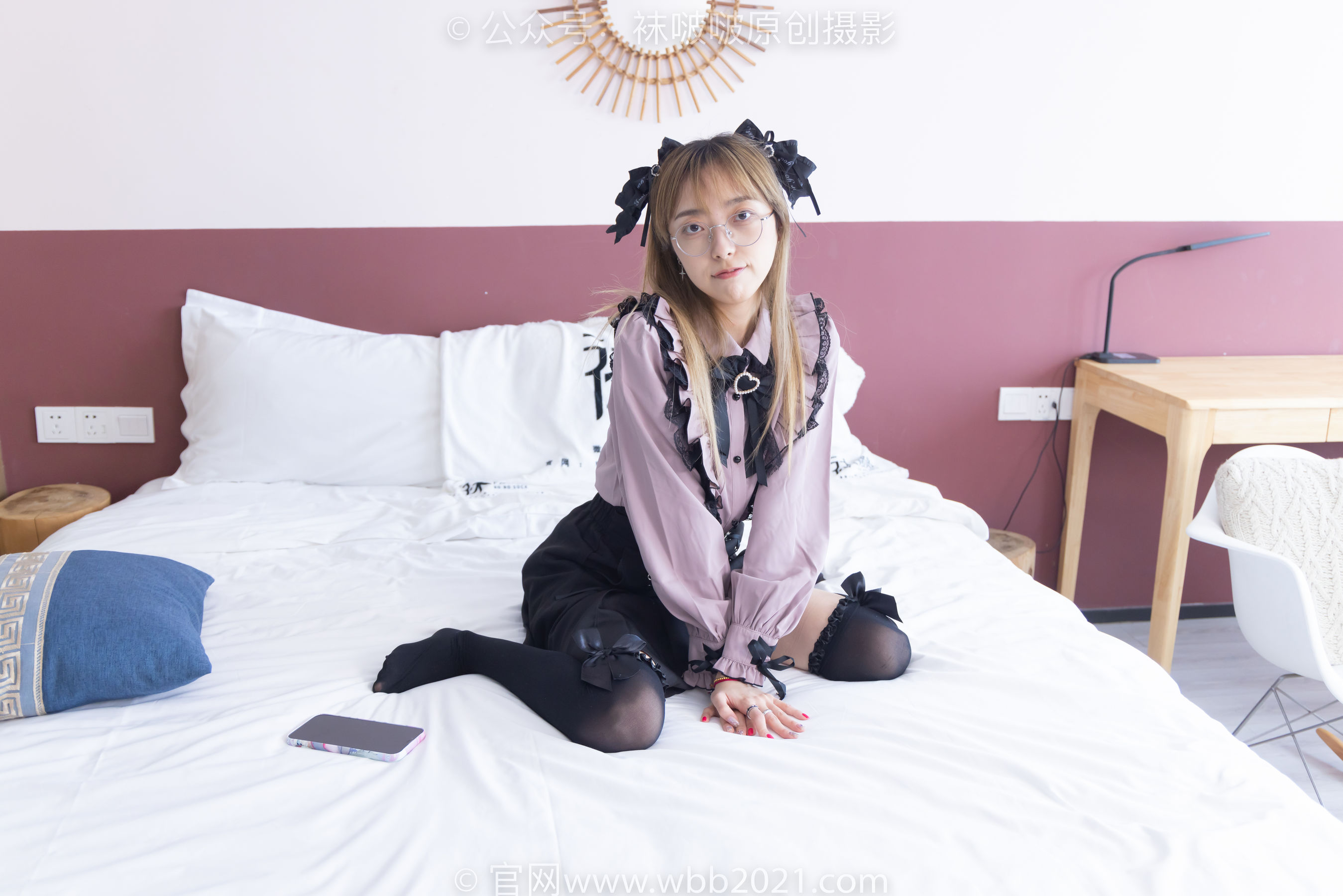 BoBoSocks袜啵啵 No.247 稚予 -皮鞋、黑丝大腿袜、地雷系女友