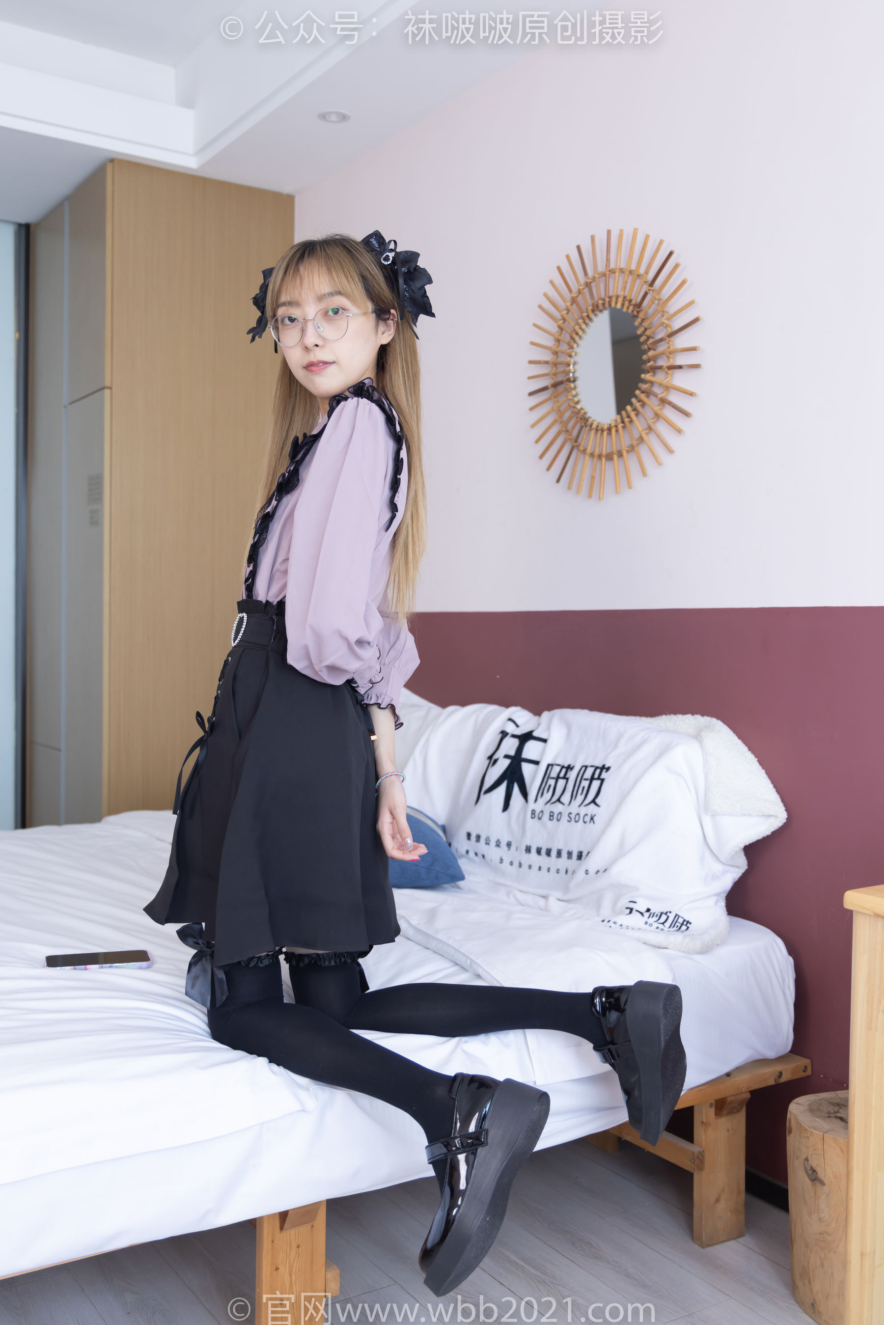 BoBoSocks袜啵啵 No.247 稚予 -皮鞋、黑丝大腿袜、地雷系女友