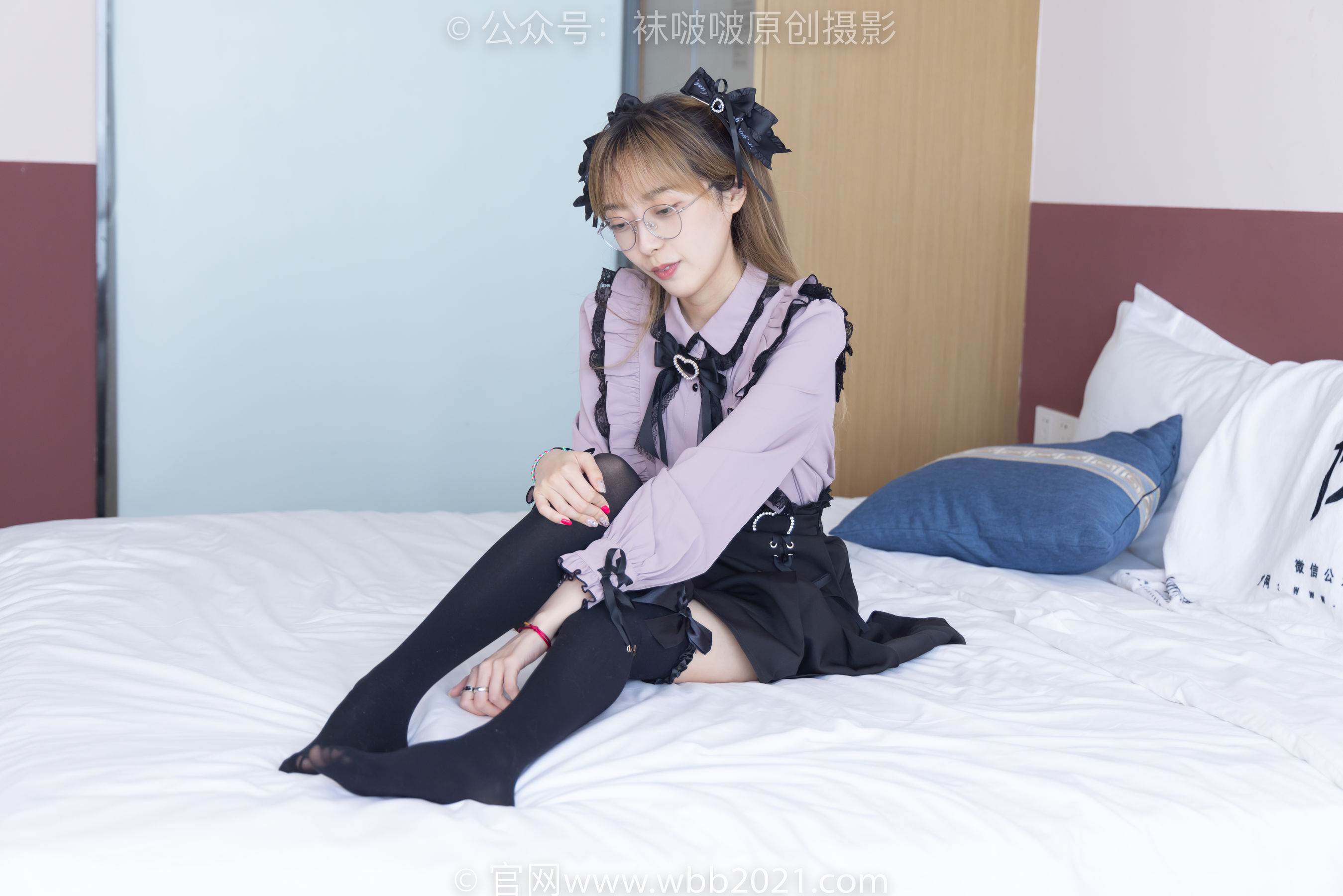 BoBoSocks袜啵啵 No.247 稚予 -皮鞋、黑丝大腿袜、地雷系女友