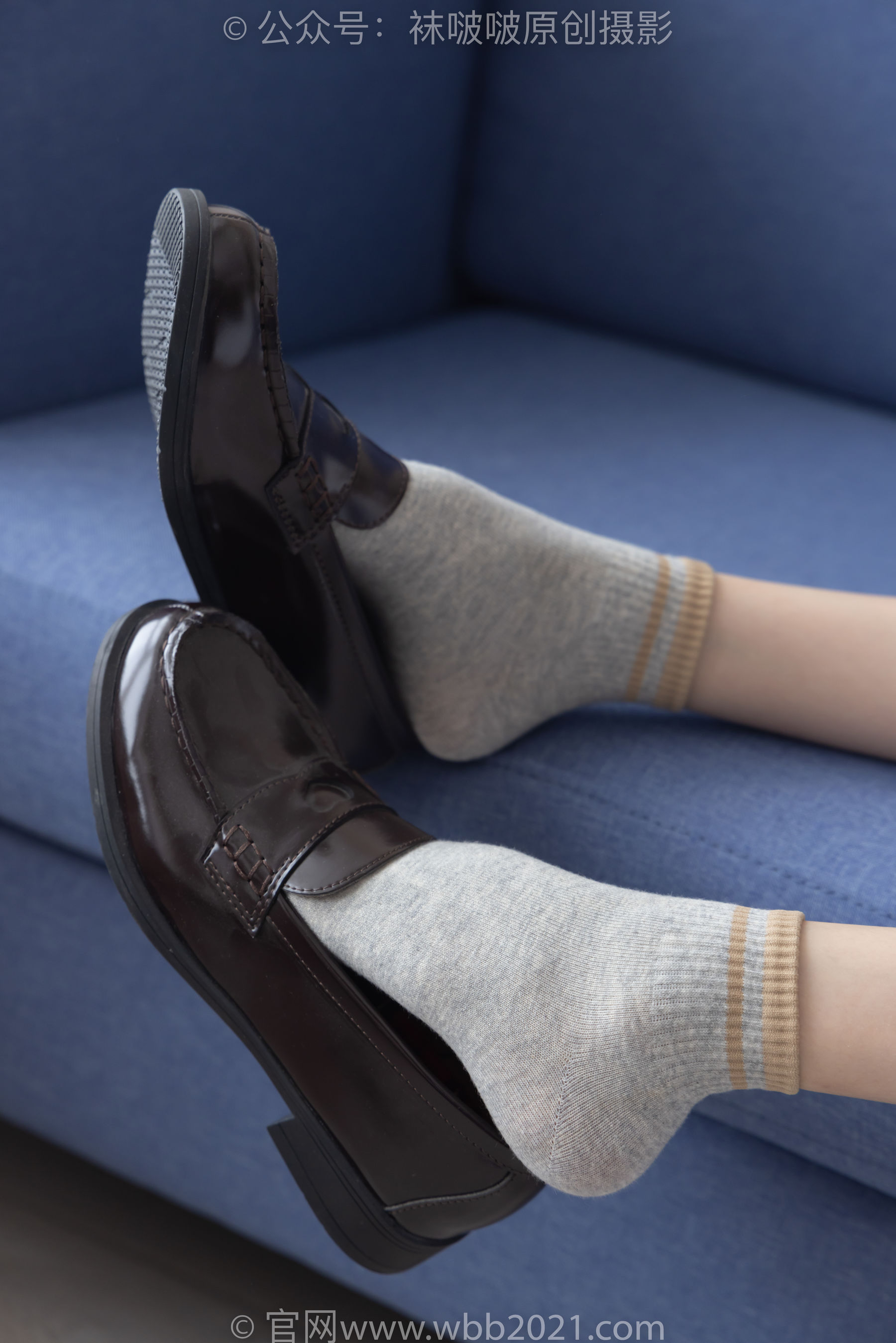 BoBoSocks袜啵啵 No.250 稚予 -板鞋、皮鞋、白棉袜、灰棉袜