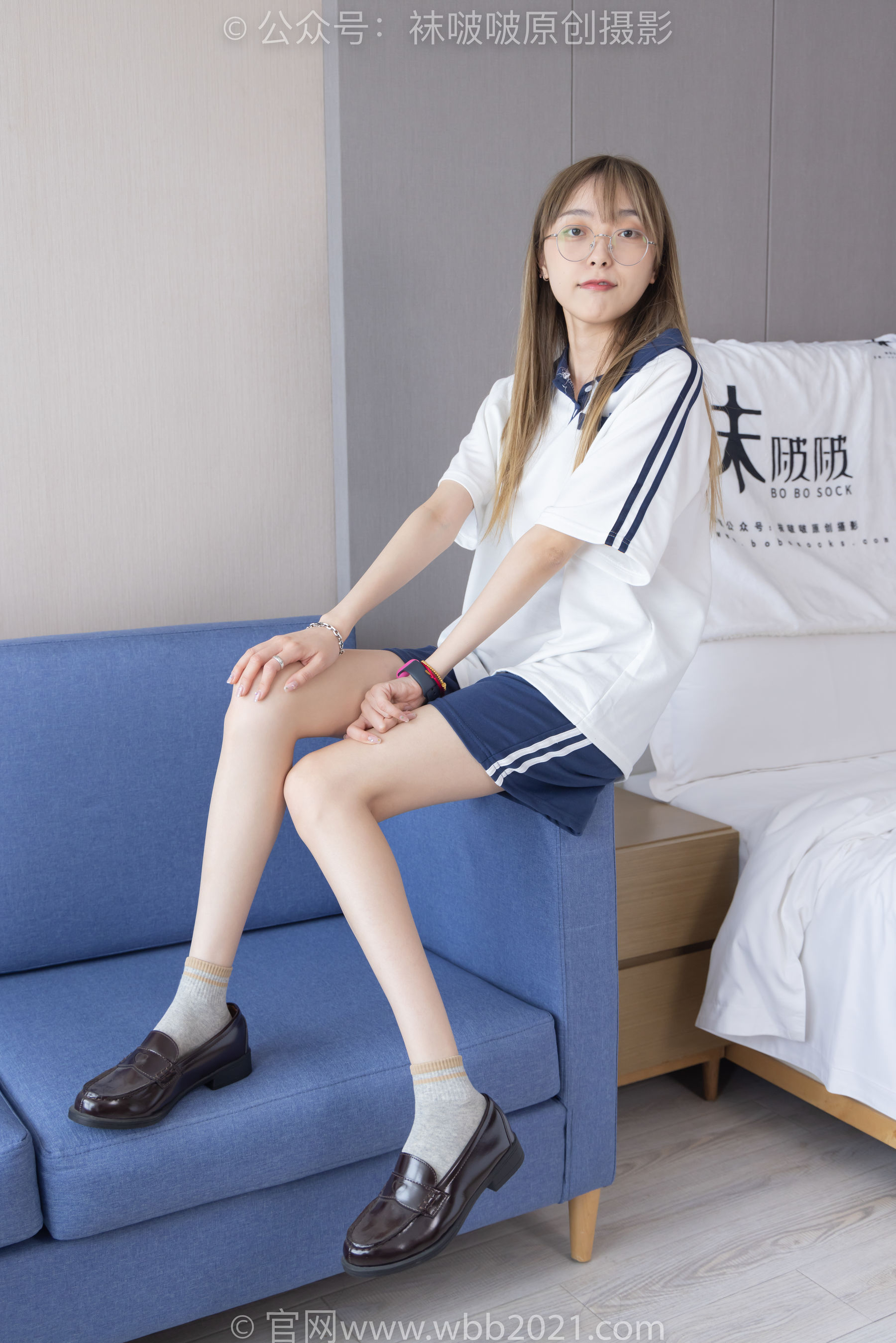 BoBoSocks袜啵啵 No.250 稚予 -板鞋、皮鞋、白棉袜、灰棉袜