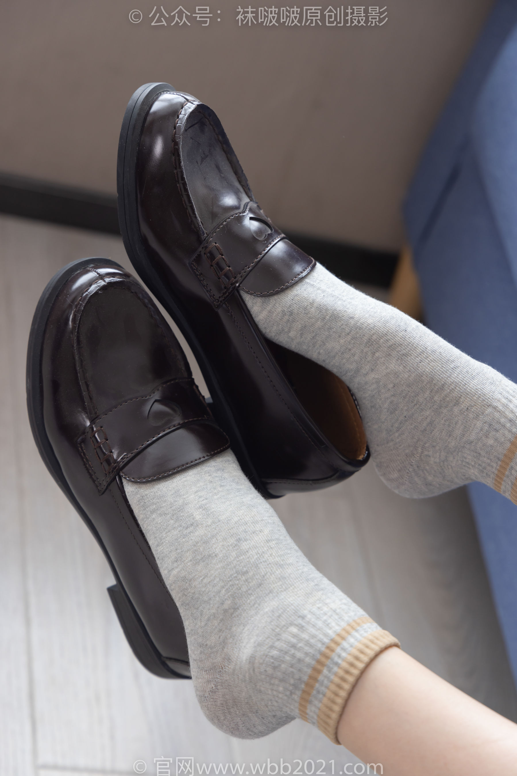 BoBoSocks袜啵啵 No.250 稚予 -板鞋、皮鞋、白棉袜、灰棉袜