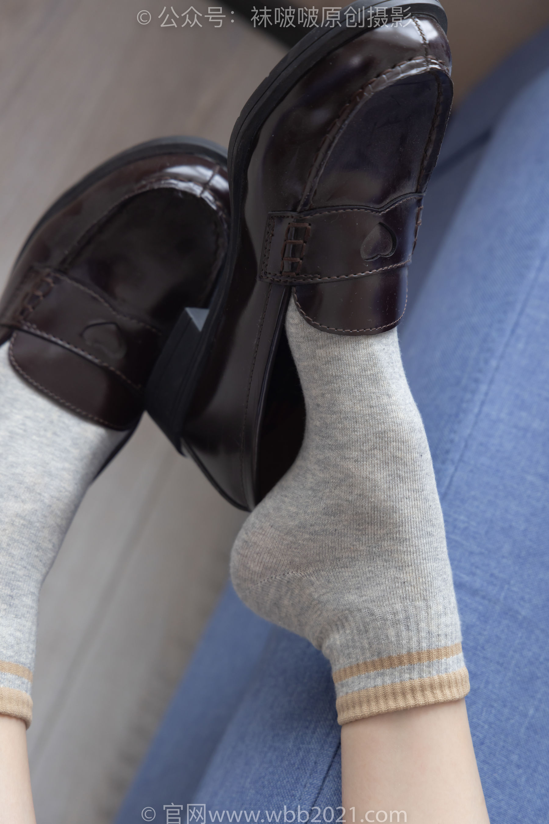 BoBoSocks袜啵啵 No.250 稚予 -板鞋、皮鞋、白棉袜、灰棉袜