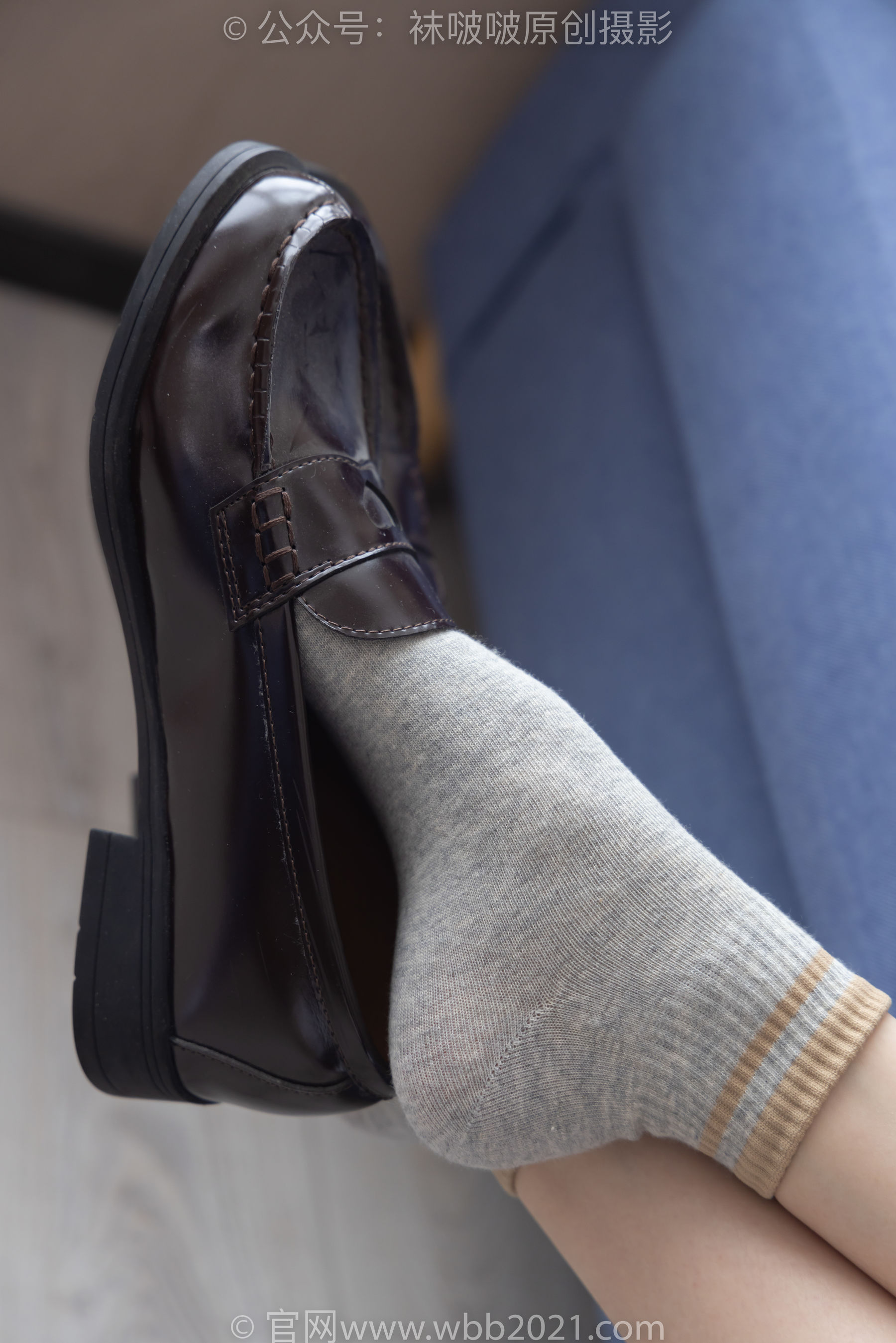BoBoSocks袜啵啵 No.250 稚予 -板鞋、皮鞋、白棉袜、灰棉袜