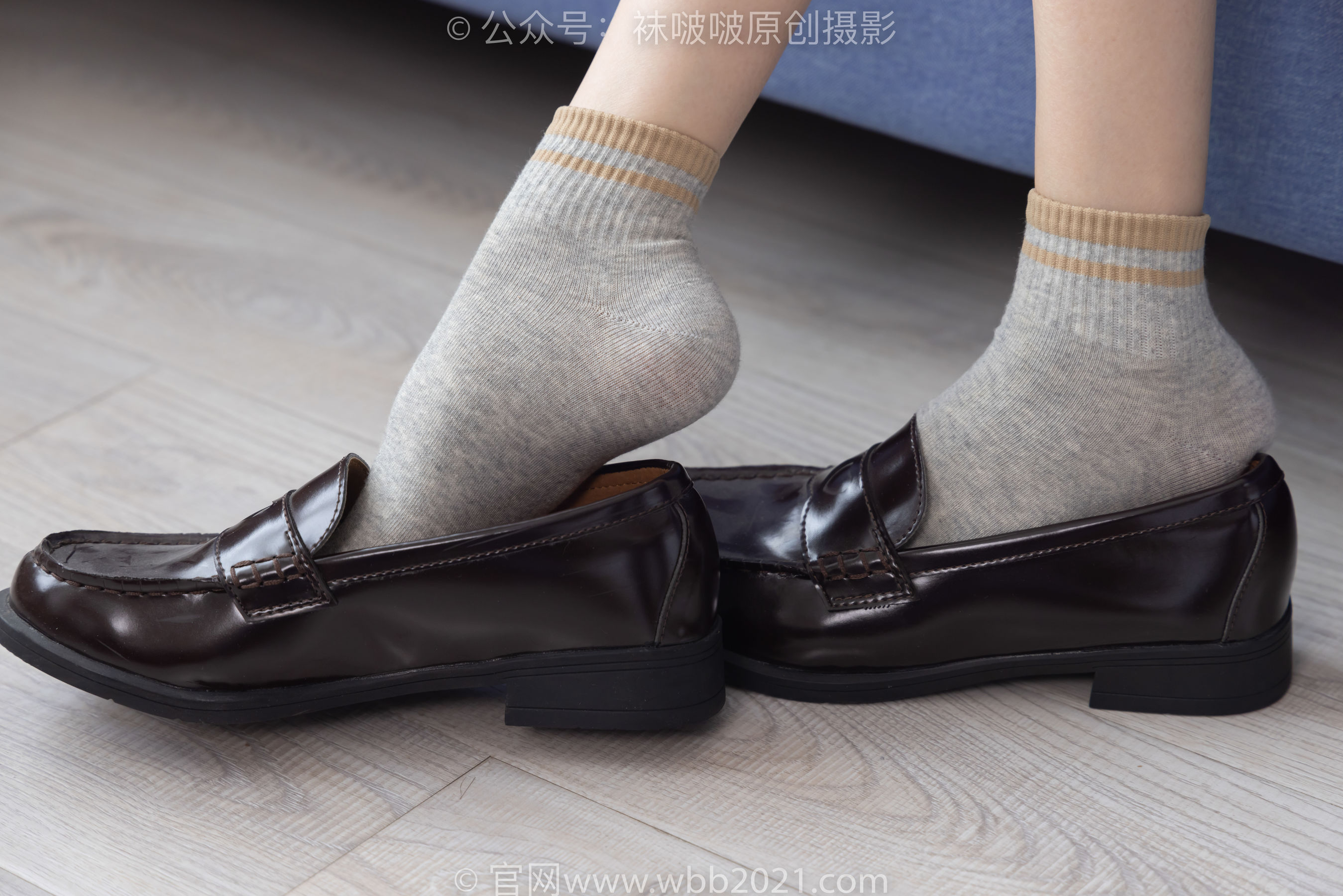 BoBoSocks袜啵啵 No.250 稚予 -板鞋、皮鞋、白棉袜、灰棉袜