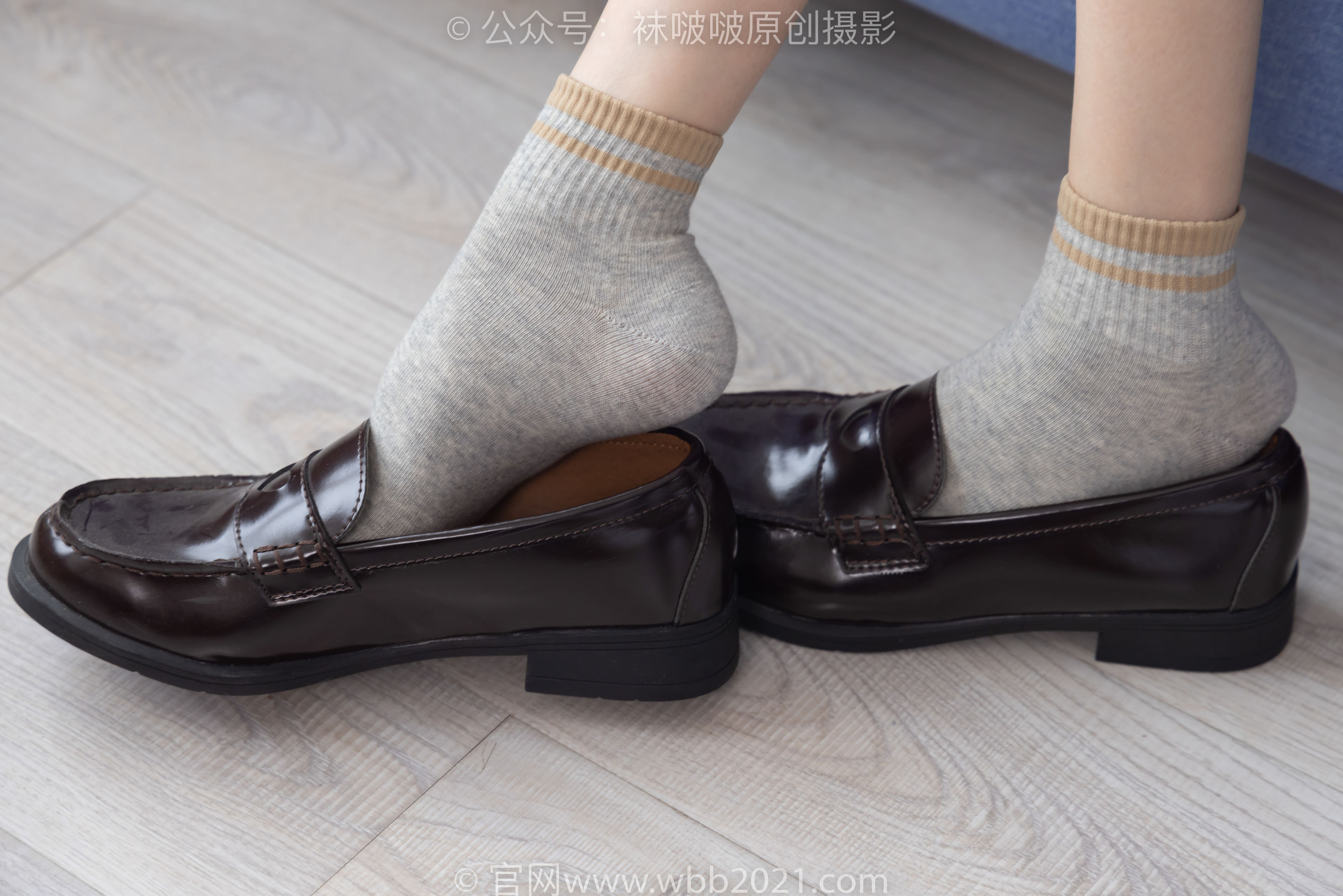 BoBoSocks袜啵啵 No.250 稚予 -板鞋、皮鞋、白棉袜、灰棉袜