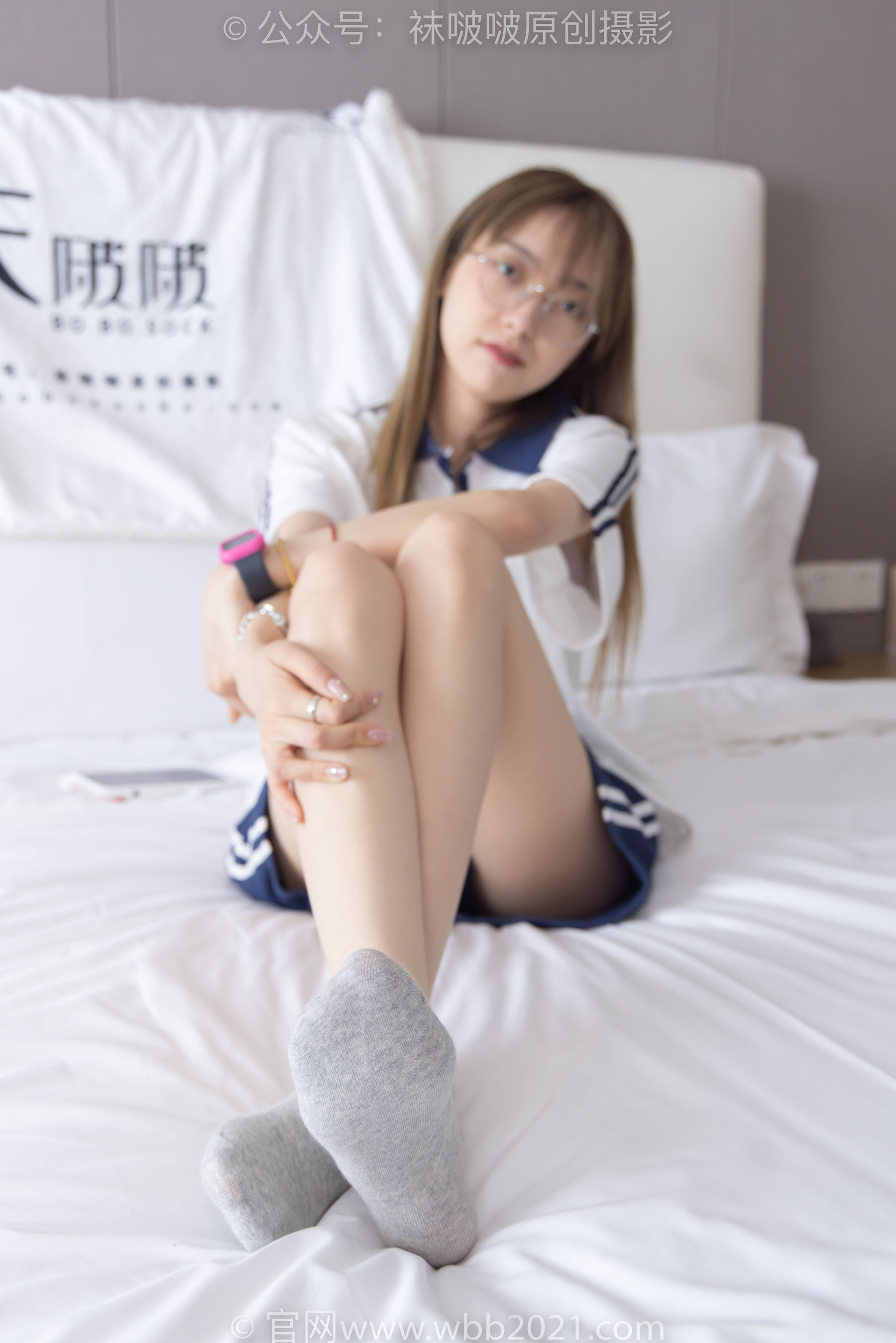 BoBoSocks袜啵啵 No.250 稚予 -板鞋、皮鞋、白棉袜、灰棉袜