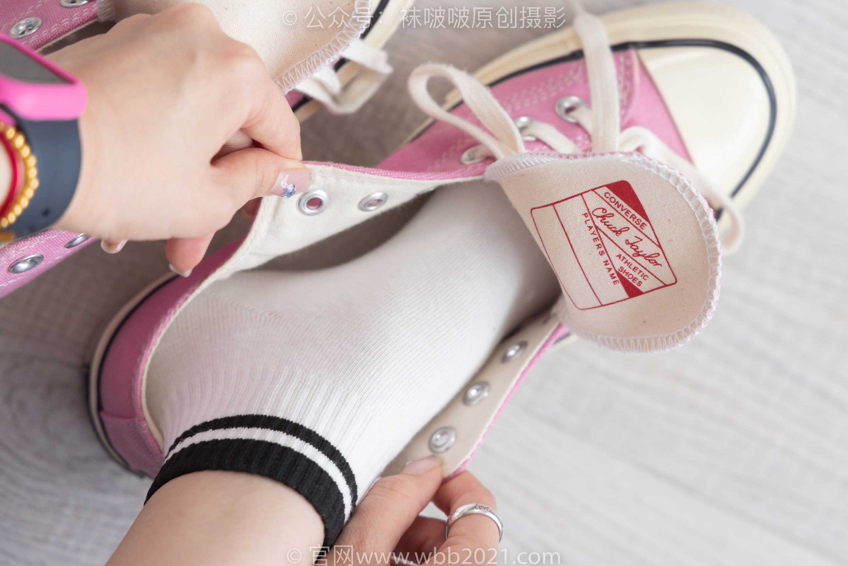 BoBoSocks袜啵啵 No.250 稚予 -板鞋、皮鞋、白棉袜、灰棉袜