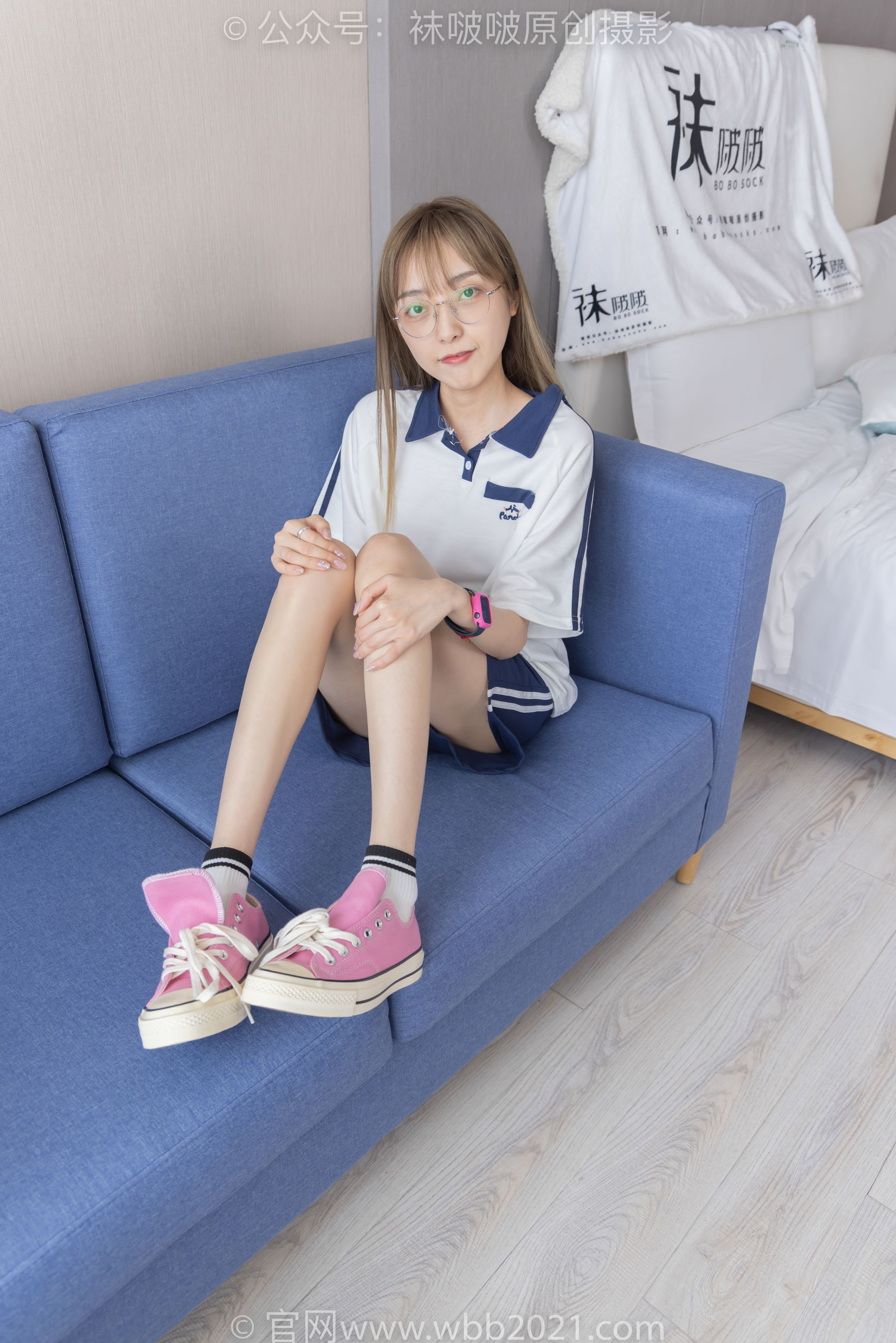 BoBoSocks袜啵啵 No.250 稚予 -板鞋、皮鞋、白棉袜、灰棉袜
