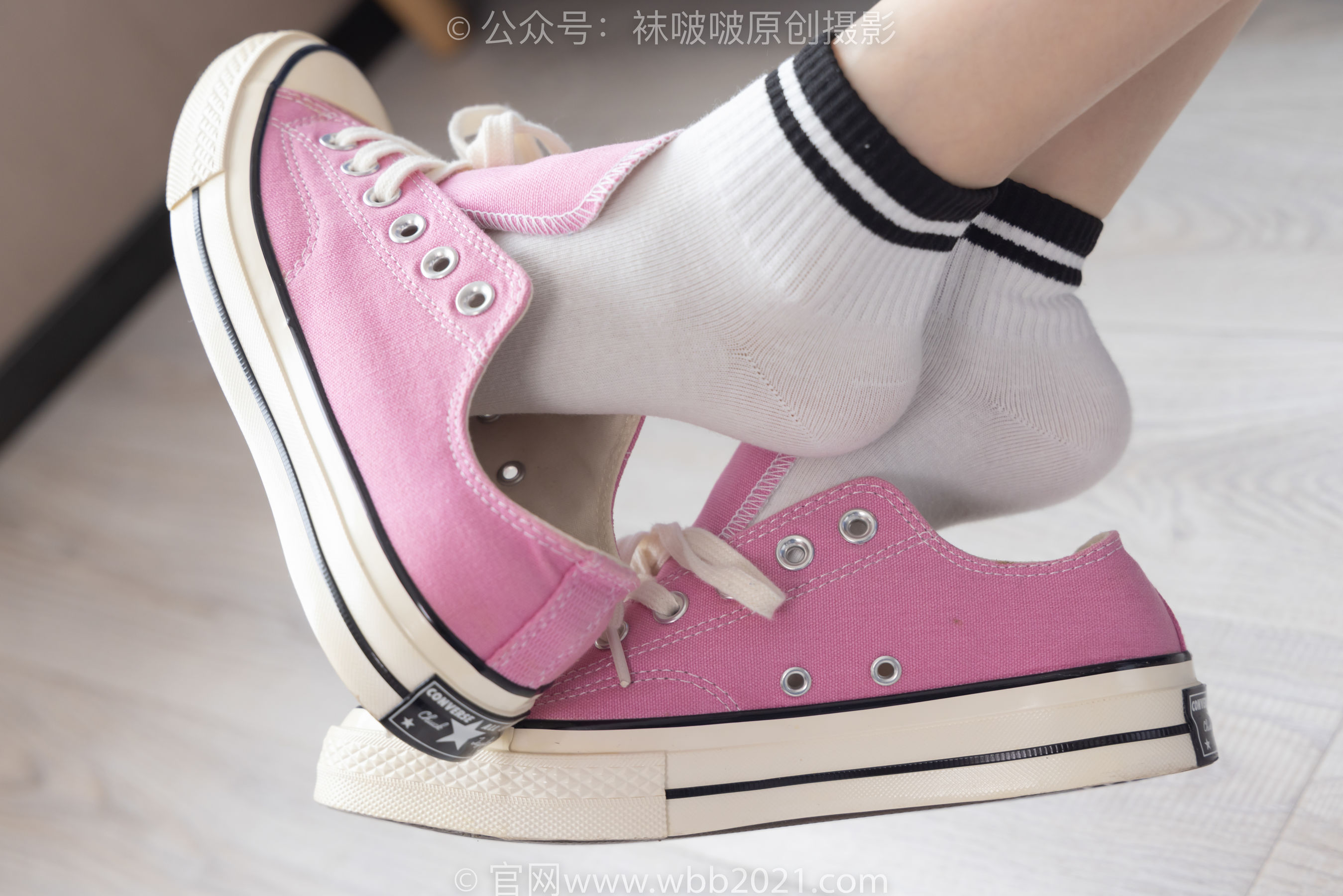 BoBoSocks袜啵啵 No.250 稚予 -板鞋、皮鞋、白棉袜、灰棉袜