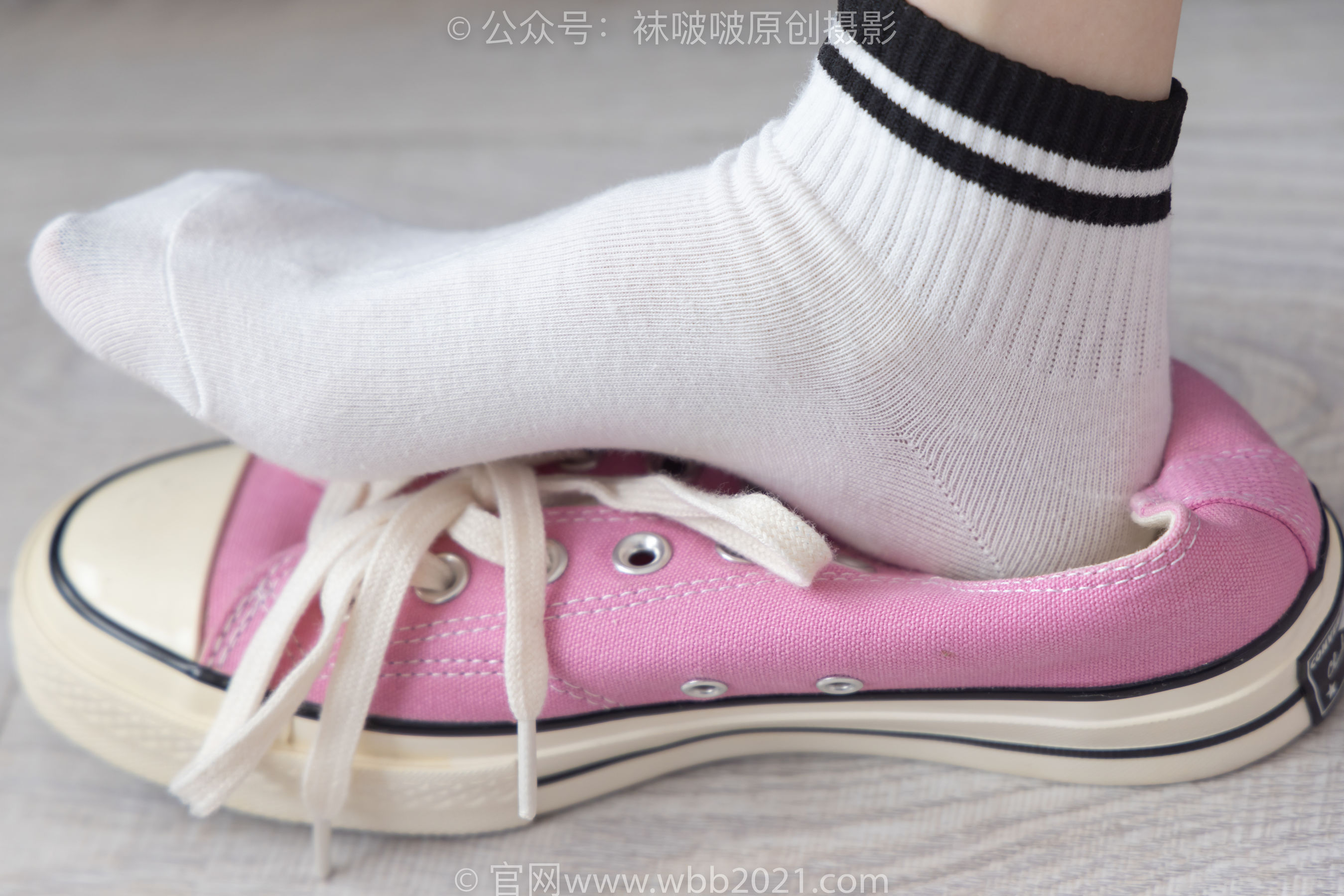 BoBoSocks袜啵啵 No.250 稚予 -板鞋、皮鞋、白棉袜、灰棉袜