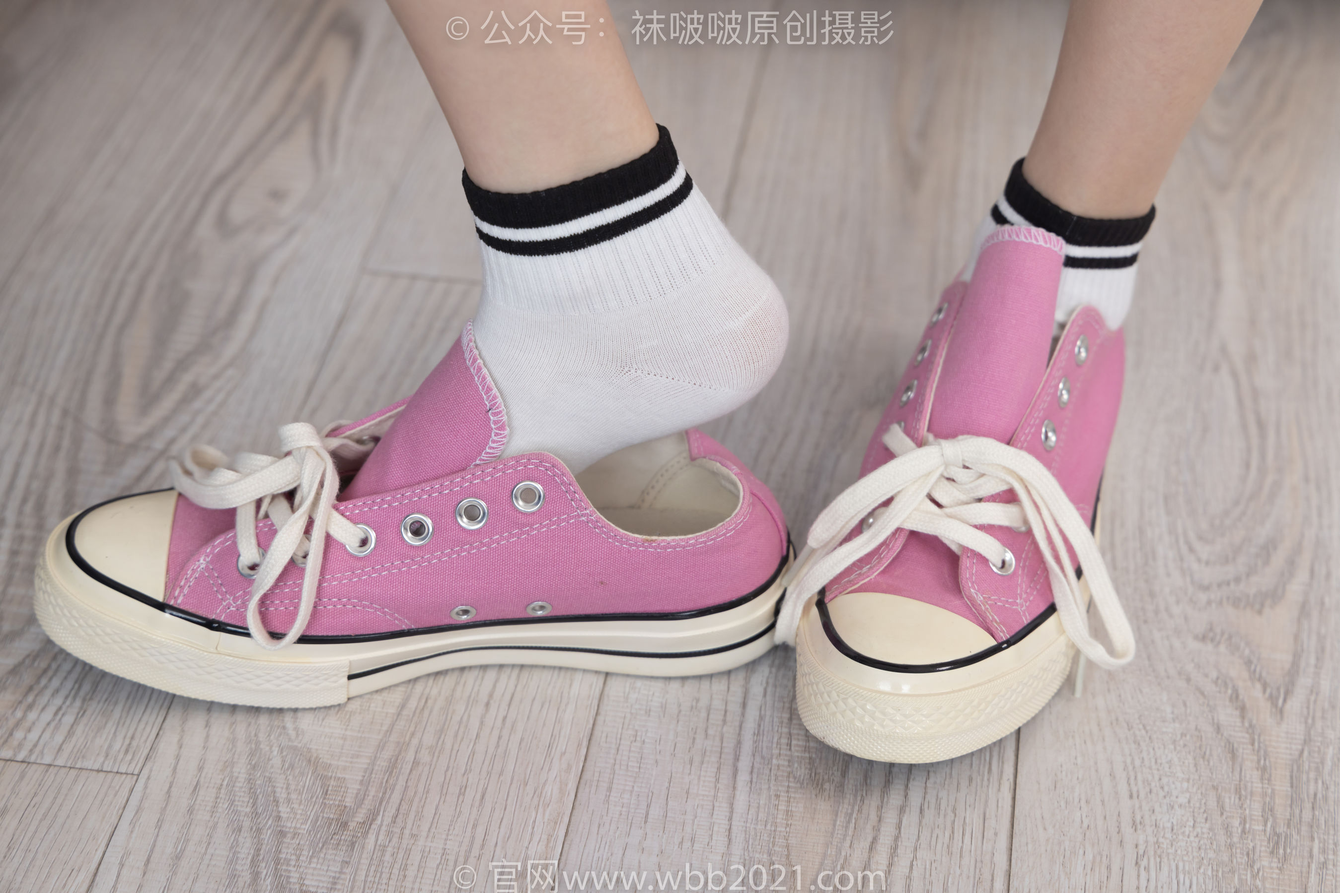 BoBoSocks袜啵啵 No.250 稚予 -板鞋、皮鞋、白棉袜、灰棉袜