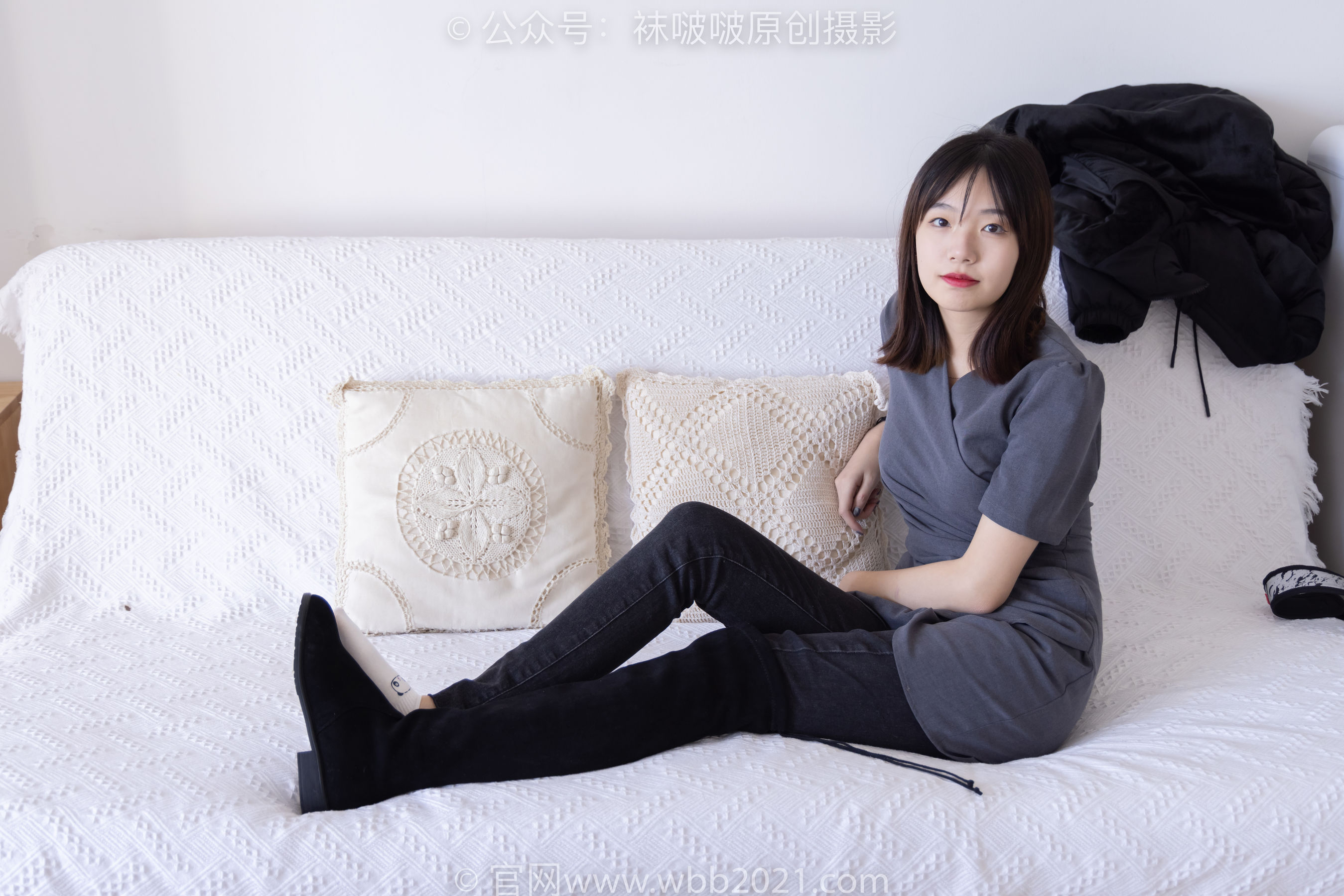 BoBoSocks袜啵啵 No.256 小甜豆 -长靴、短白棉袜
