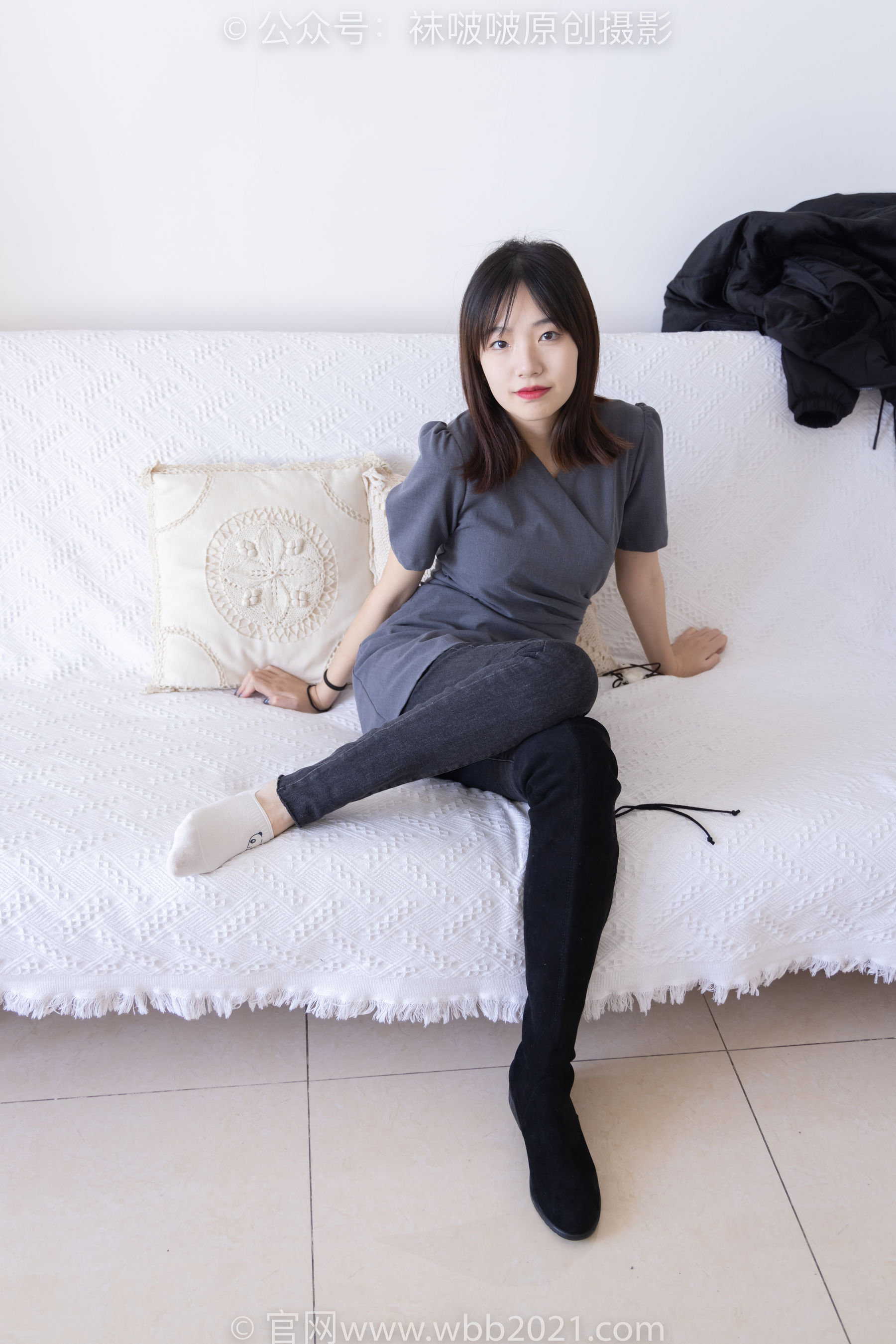 BoBoSocks袜啵啵 No.256 小甜豆 -长靴、短白棉袜
