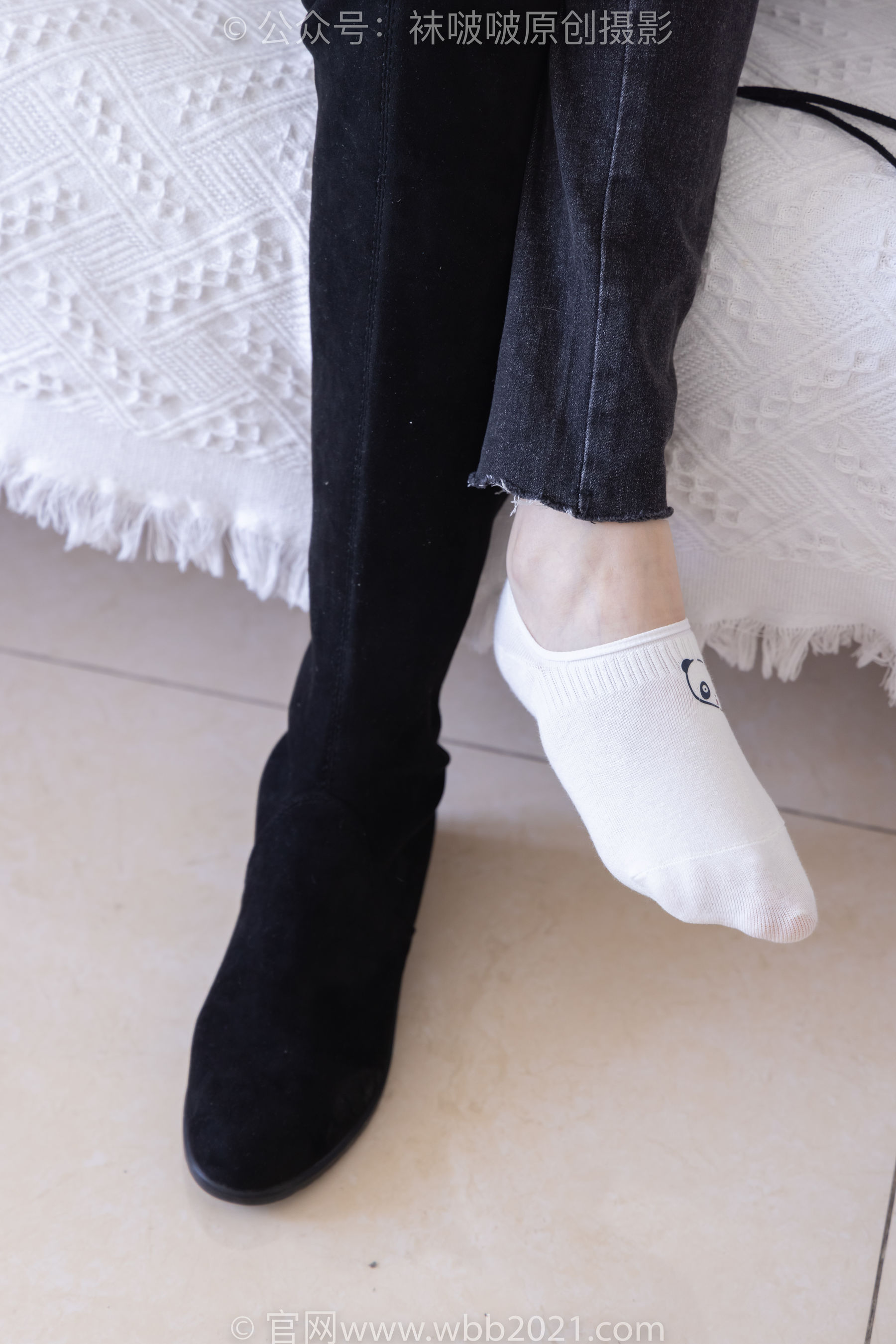 BoBoSocks袜啵啵 No.256 小甜豆 -长靴、短白棉袜