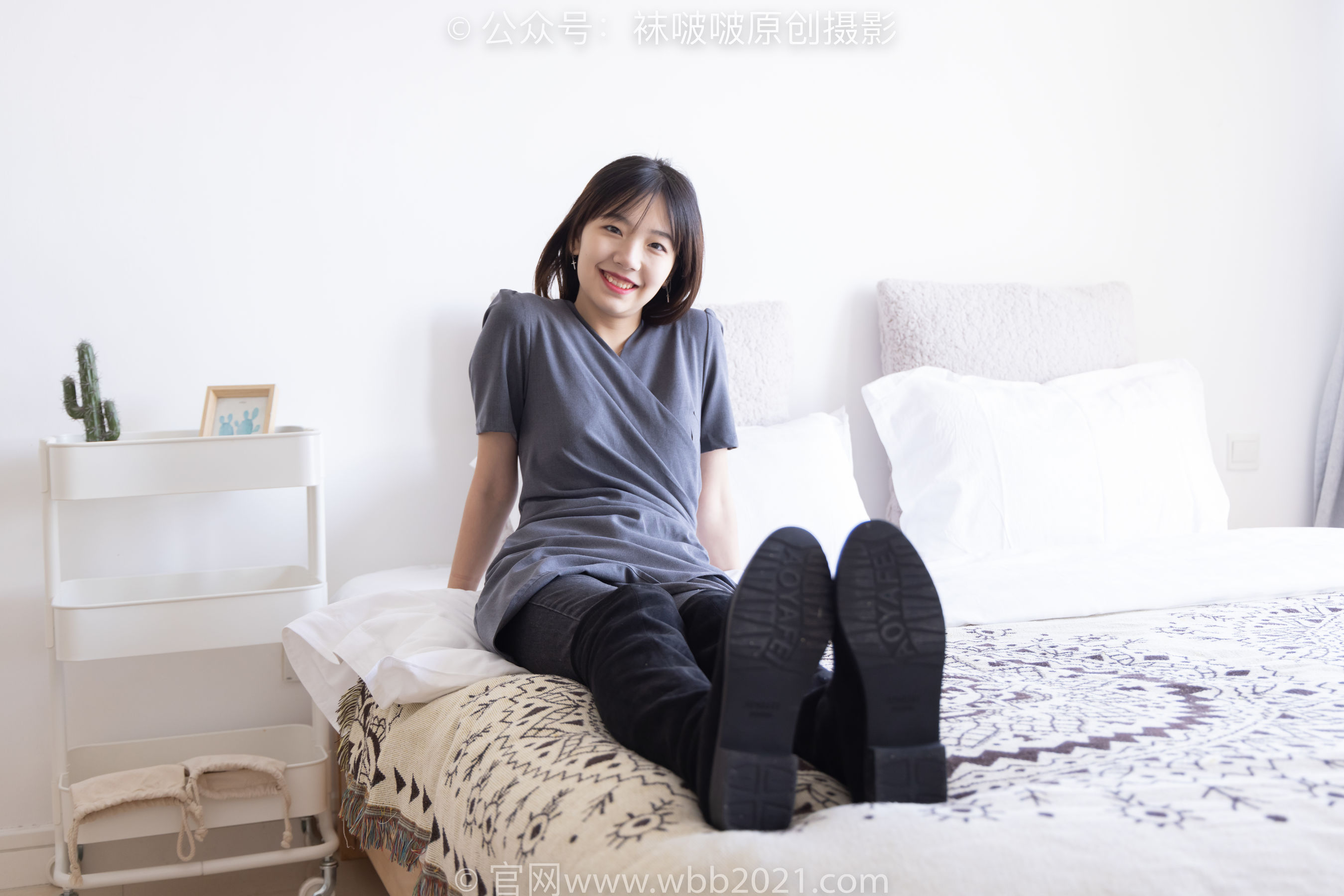 BoBoSocks袜啵啵 No.256 小甜豆 -长靴、短白棉袜