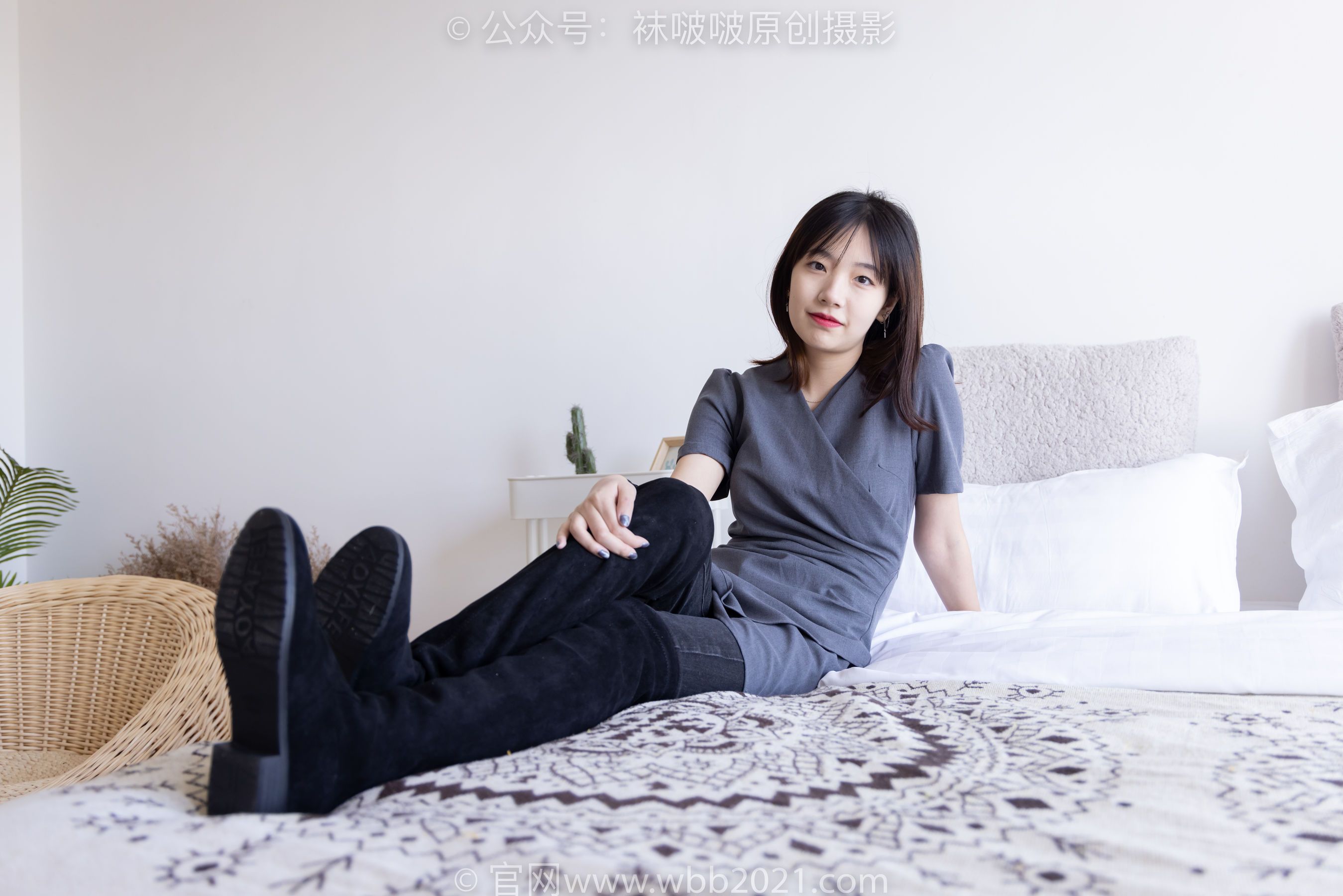 BoBoSocks袜啵啵 No.256 小甜豆 -长靴、短白棉袜