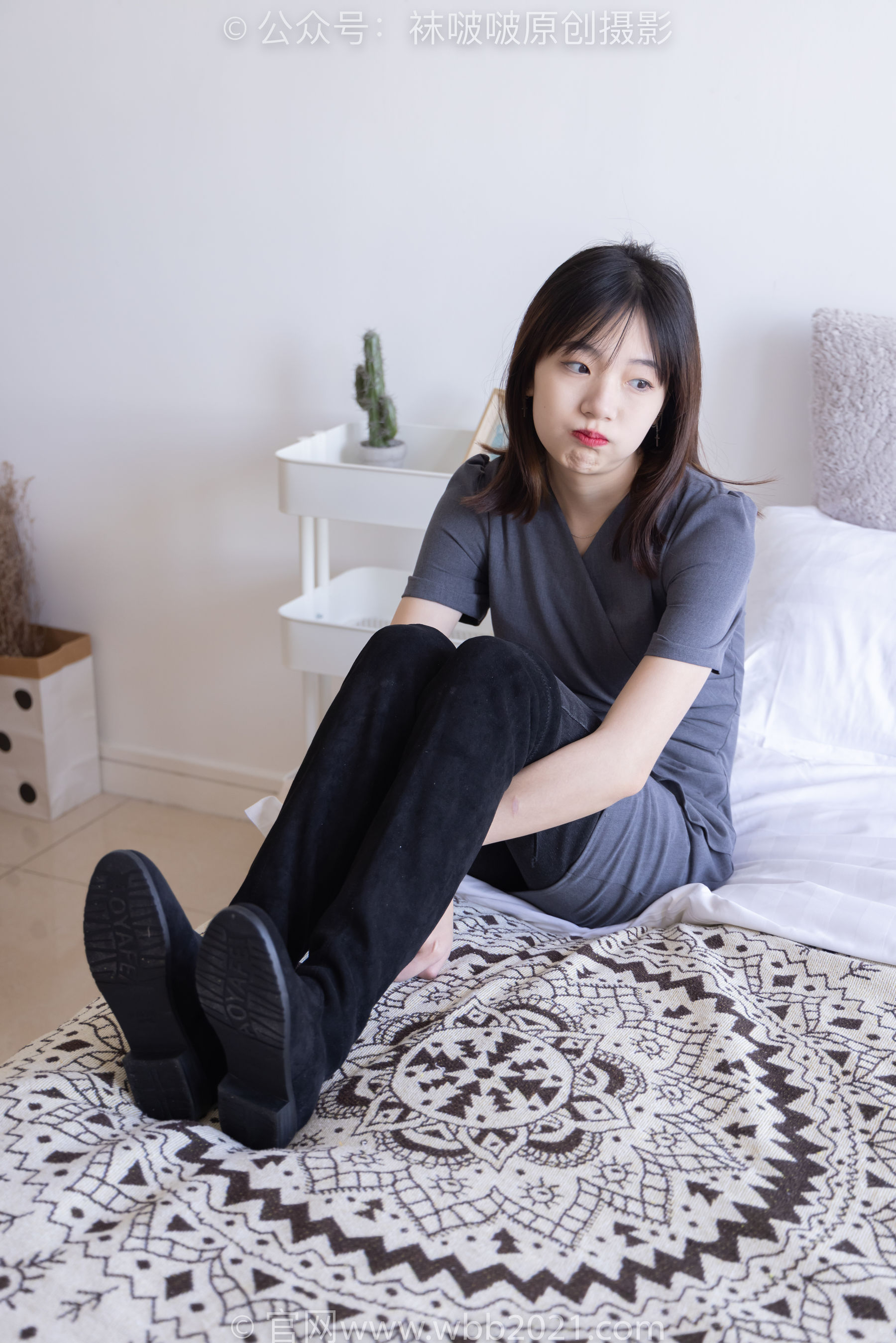 BoBoSocks袜啵啵 No.256 小甜豆 -长靴、短白棉袜