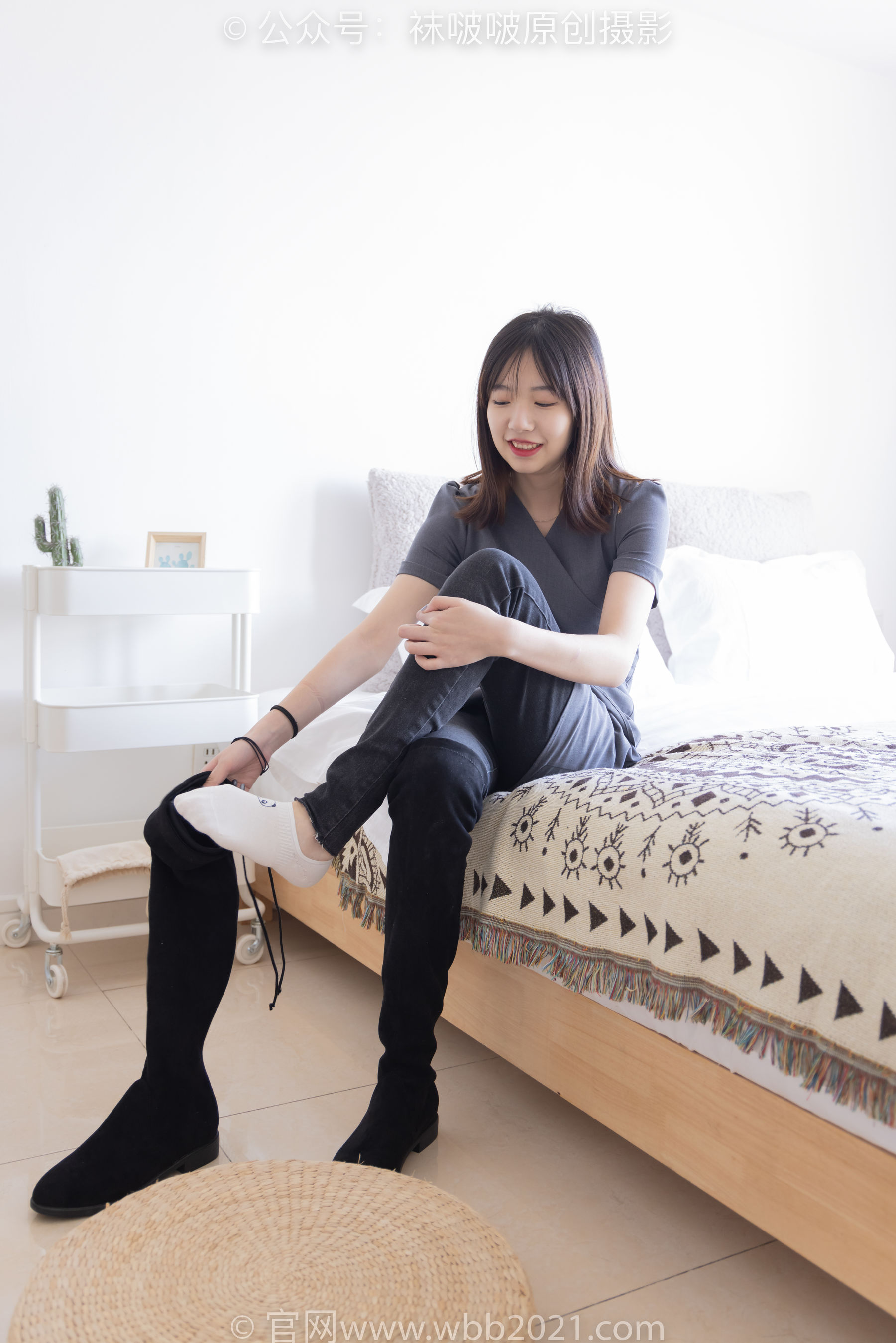 BoBoSocks袜啵啵 No.256 小甜豆 -长靴、短白棉袜